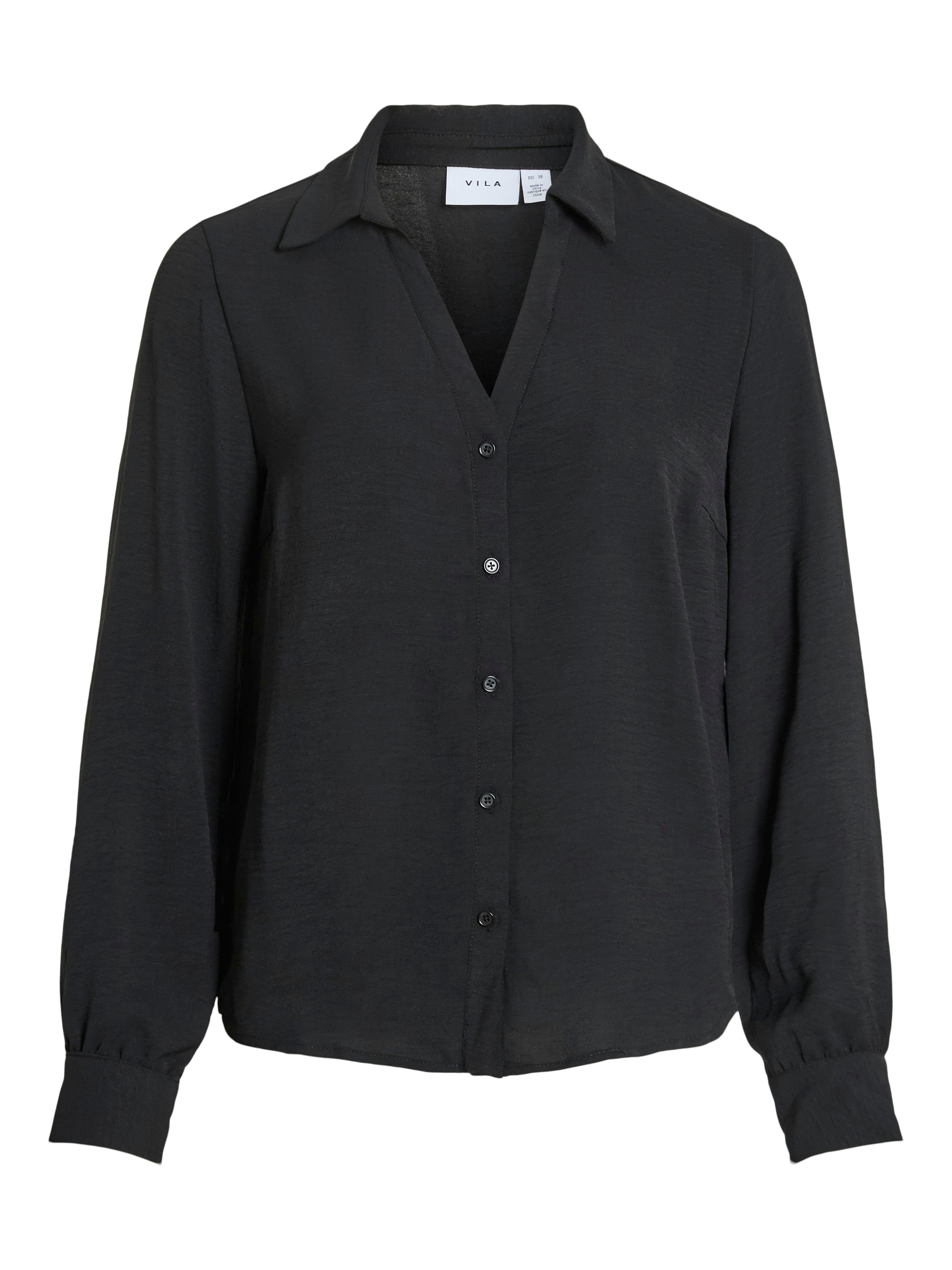 Vila Langarmbluse "VIJOSA L/S V-NECK SHIRT - NOOS" günstig online kaufen