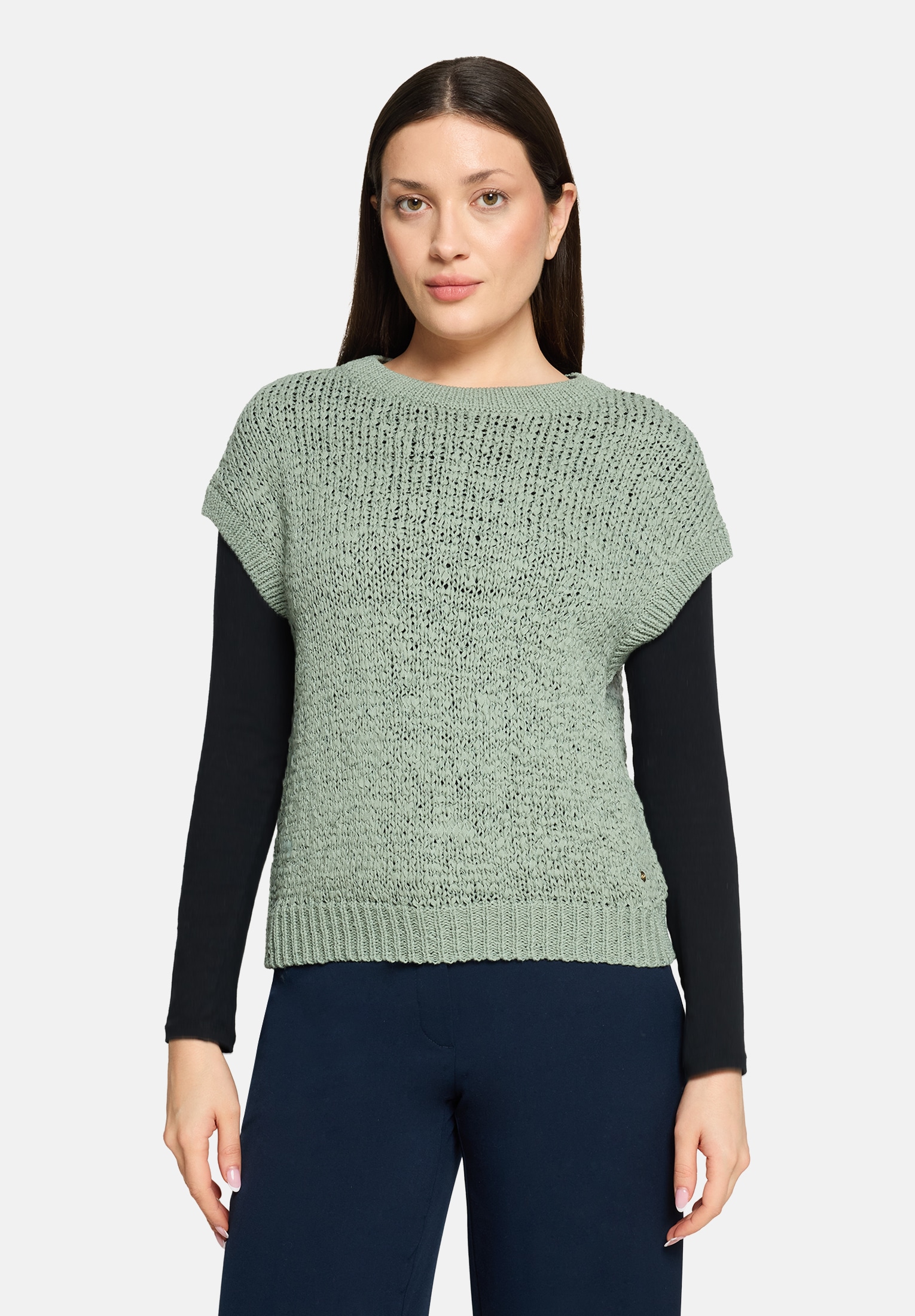 Betty&Co Stricktop »Damen mit Rundhalsausschnitt«
