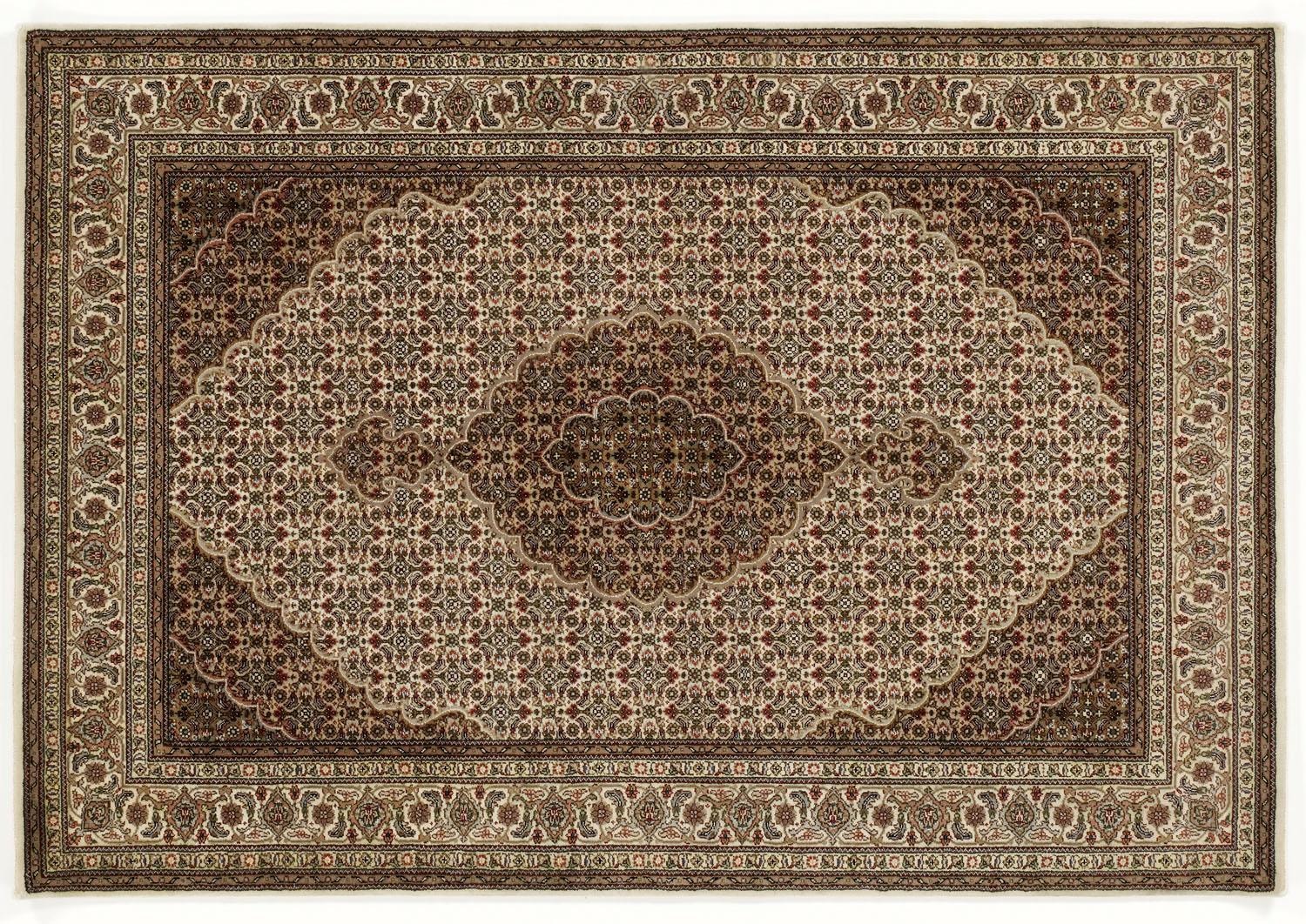 OCI DIE TEPPICHMARKE Läufer »Cavari Mahi«, rechteckig, 5 mm Höhe, hochwertig, handgeknüpft, mit Fransen, Wohnzimmer