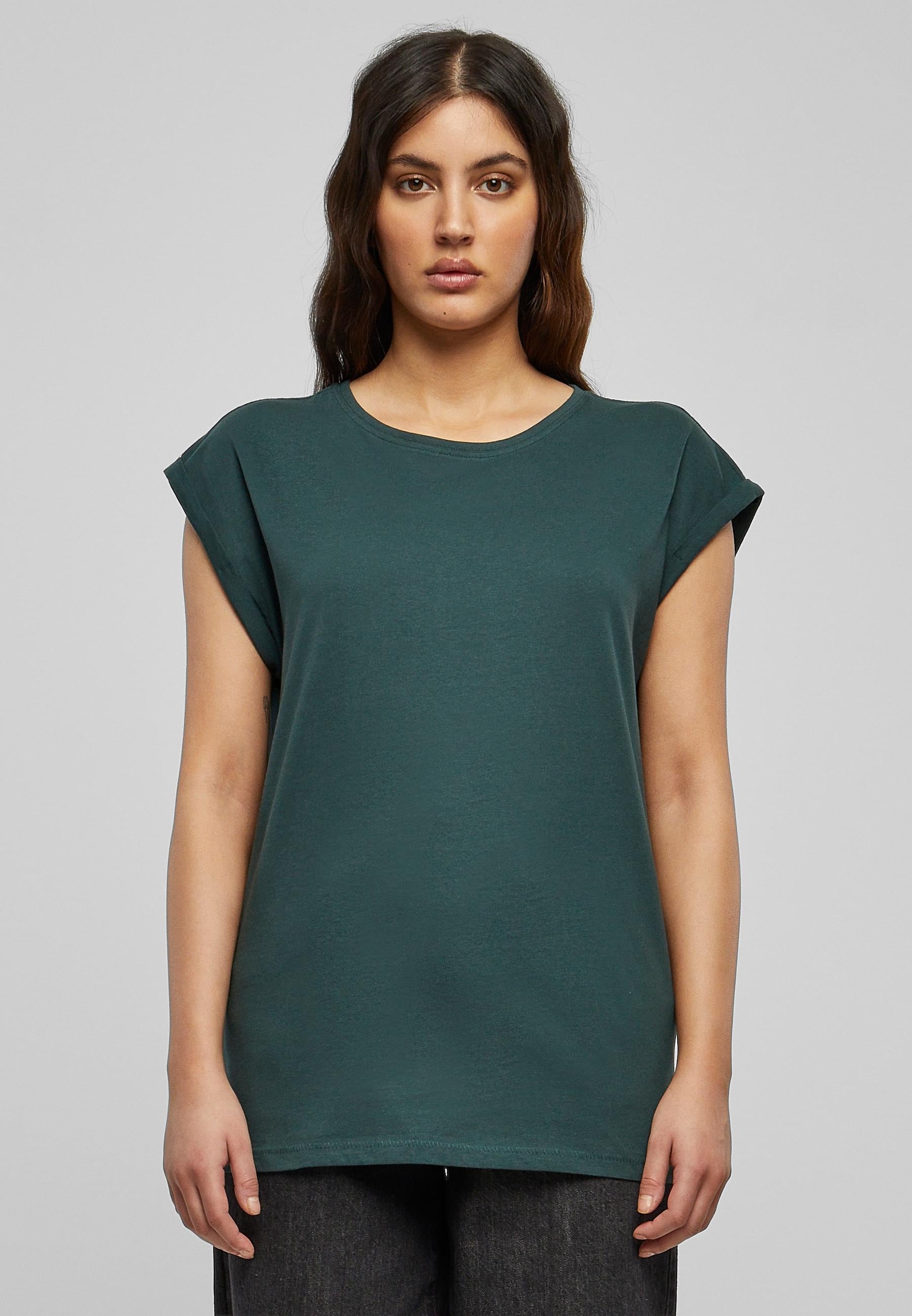 URBAN CLASSICS Kurzarmshirt »Urban Classics Damen Ladies Extended Shoulder Tee«, (1 tlg.)