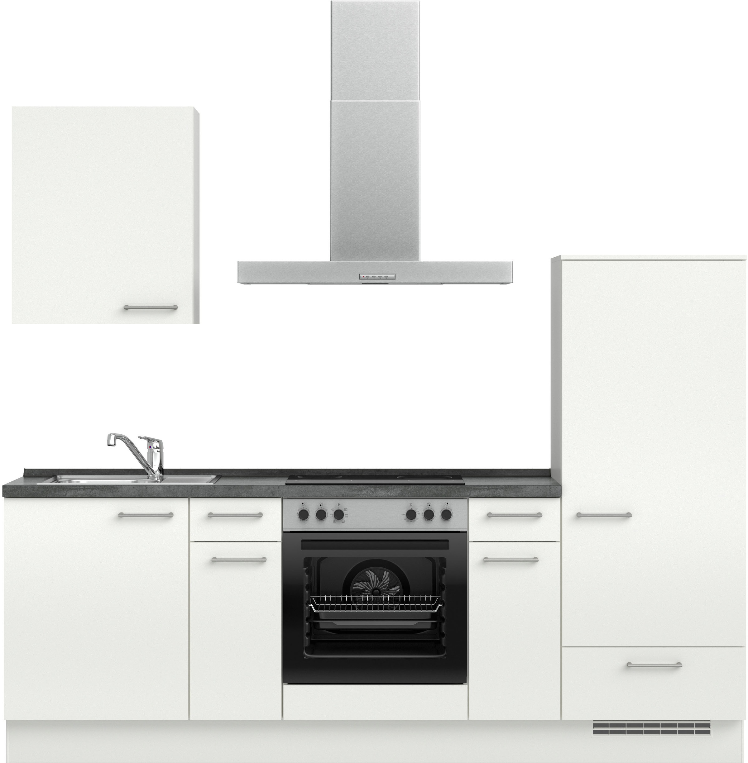 nobilia Küchenzeile ""Laser I", Ausrichtung wählbar, Breite 240 cm" vormont günstig online kaufen