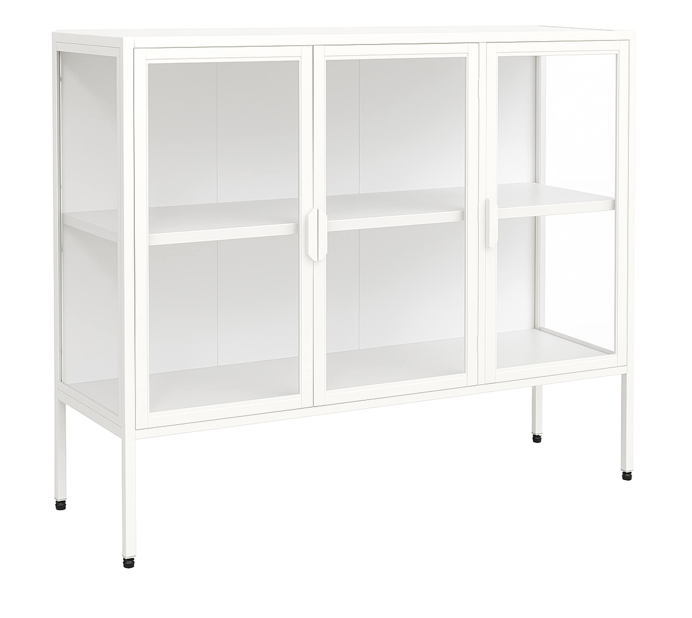 VCM Standvitrine »Stahl Glas Vitrine Sideboard Kommode Floka L«