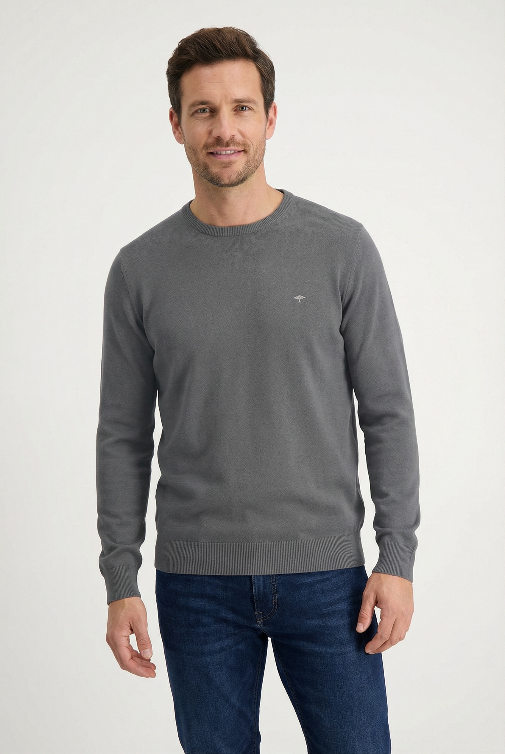 FYNCH-HATTON "FYNCH-HATTON Langarmpullover" mit Logostickerei günstig online kaufen