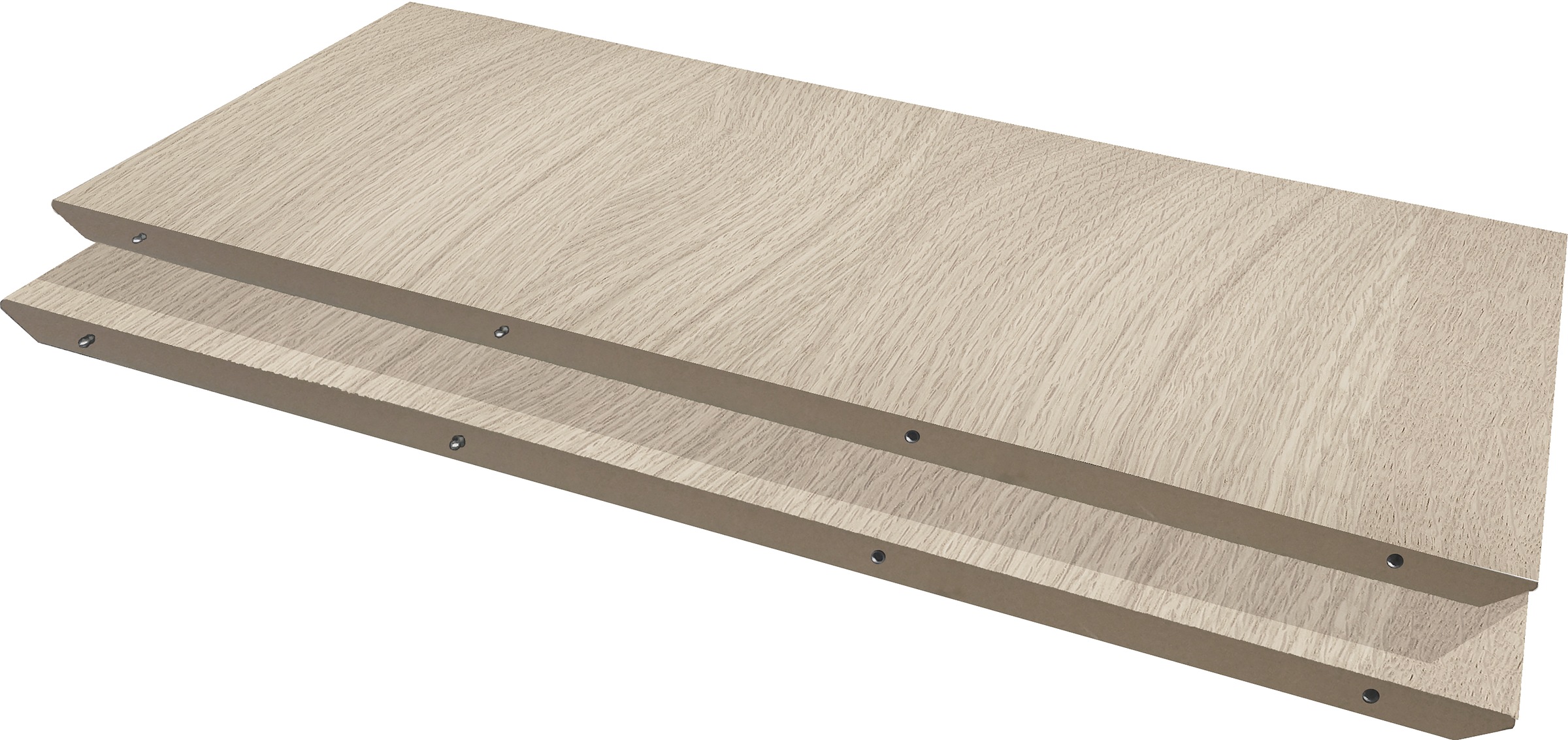 Thumbnail - Hammel Furniture Esstisch "Meza Designtisch mit Auszugsfunktion und 2 Einlegeplatten" abgerundete Tischplatte MDF, Trape...