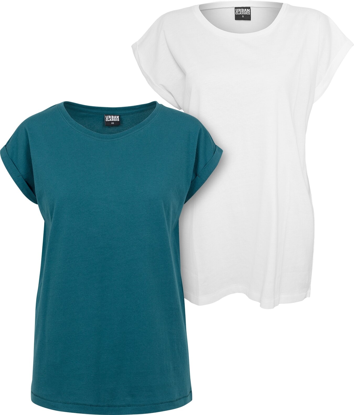 Extended Tee Shoulder T-Shirt 2-Pack«, CLASSICS kaufen BAUR | »Damen Ladies URBAN (1 online tlg.)