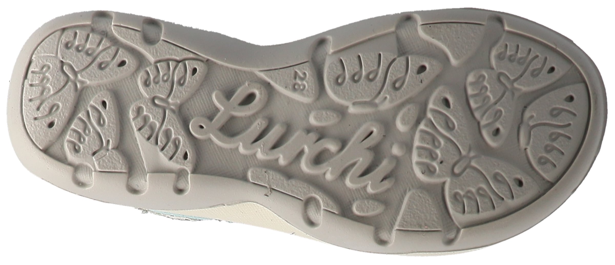 Lurchi Sandale »Fia 1«  Klettschuh mit Glitter, Größenschablone zum Download