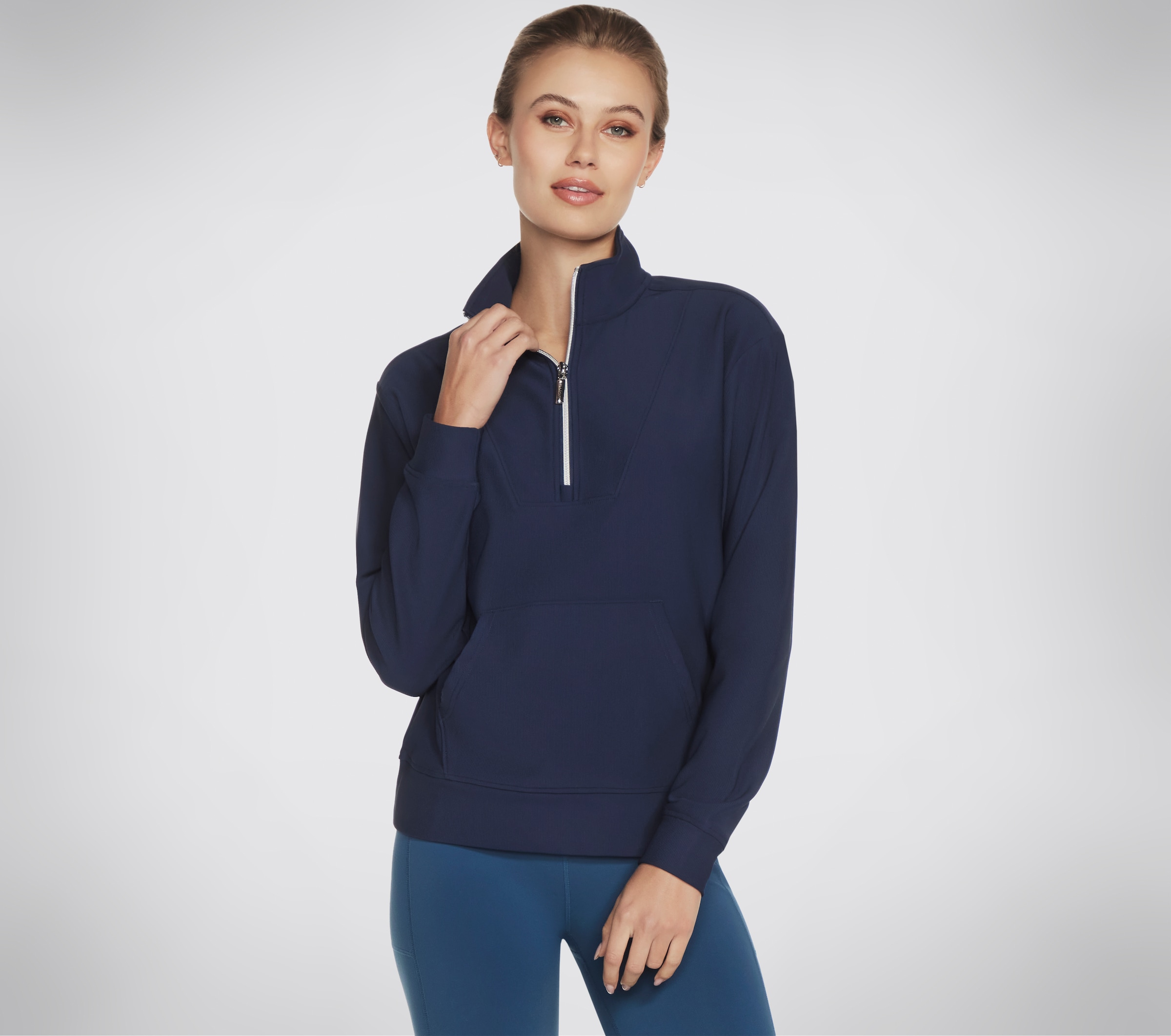 Skechers Rollkragenpullover "GOLUXE RIB 1/4 ZIP" günstig online kaufen