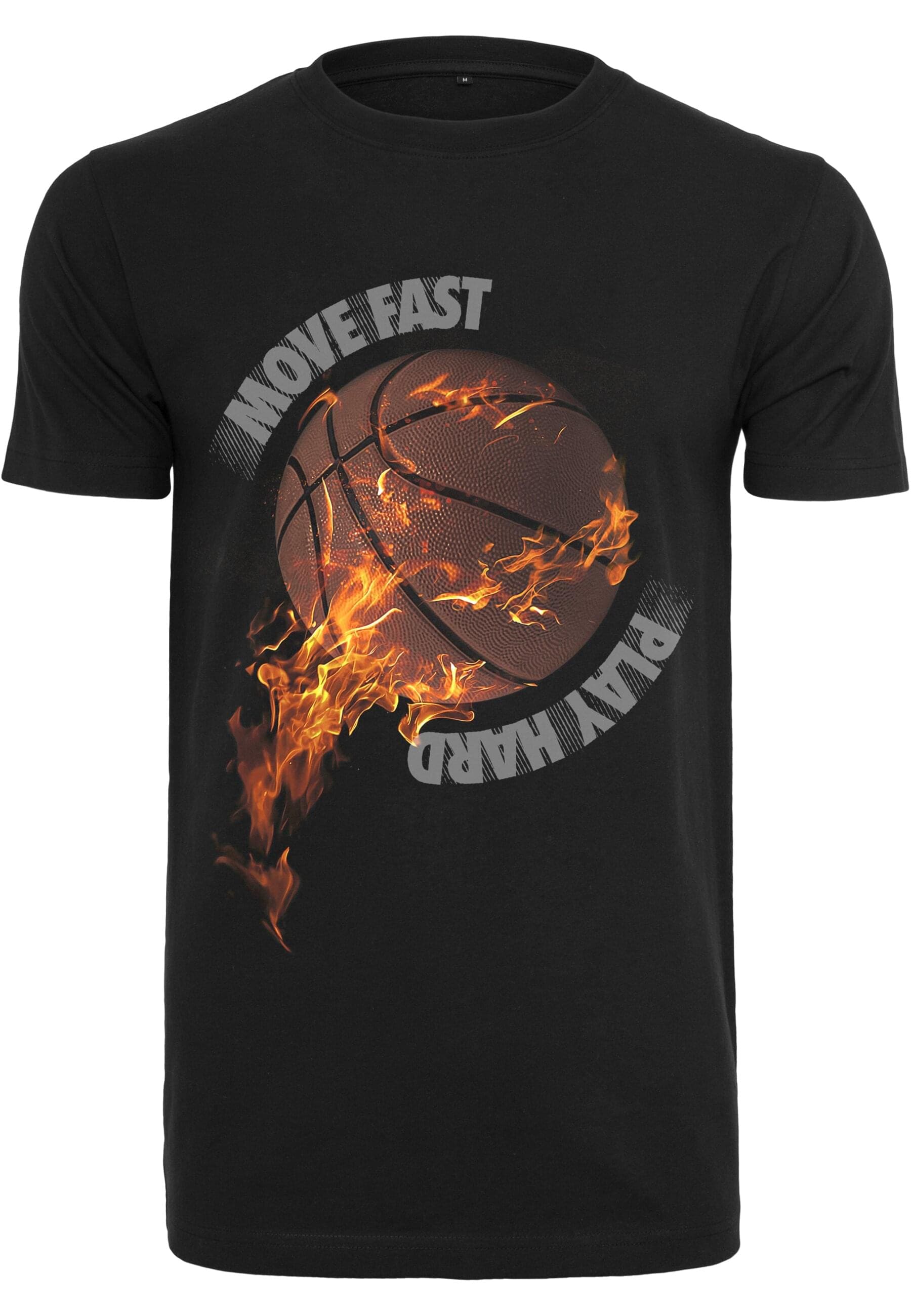 MisterTee T-Shirt "MisterTee Herren Burning BBall Tee" 1 Stk. tlg. günstig online kaufen