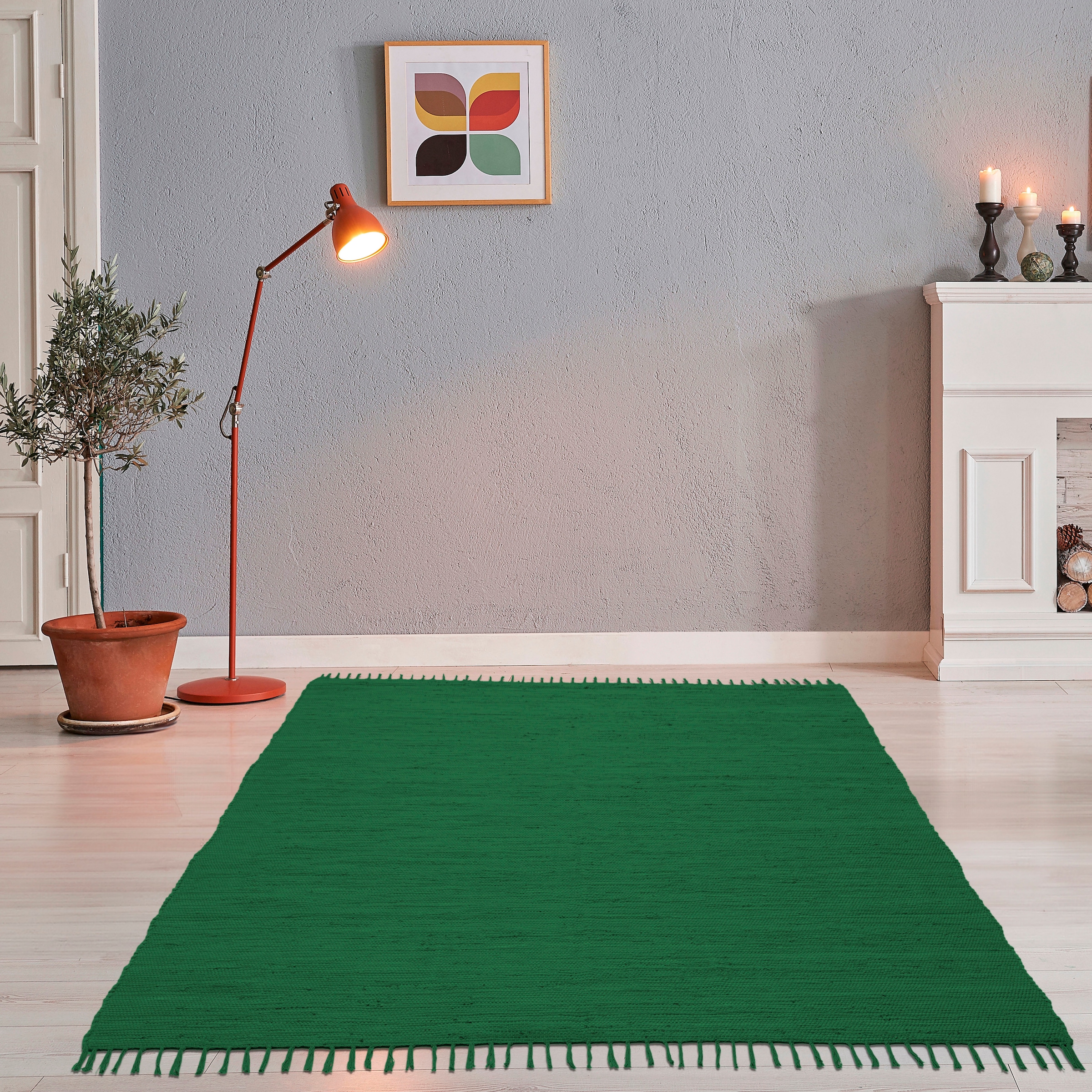 THEKO Teppich "Happy Cotton Fleckerl, handgewebt" rechteckig 5 mm Höhe Flac günstig online kaufen