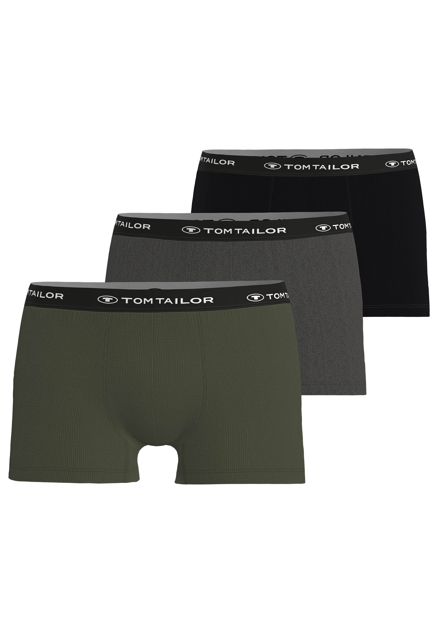 TOM TAILOR Boxershorts "Buffer", weich, bequem, basic, eng, Logobund, Baumw günstig online kaufen