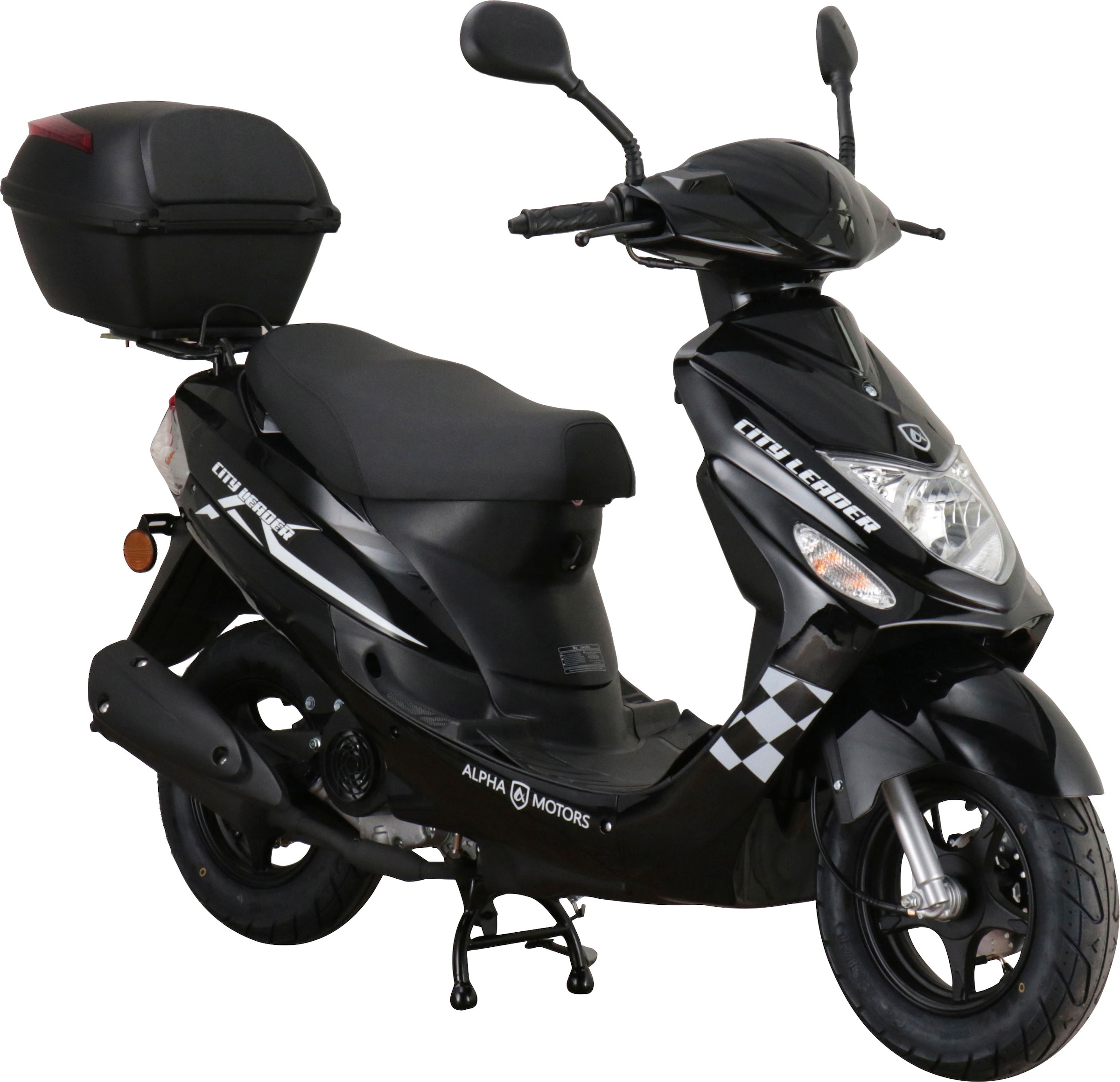 Alpha Motors Mofaroller "CityLeader", 50 cm³, 25 km/h, Euro 5, 2,72 PS, inkl. Topcase