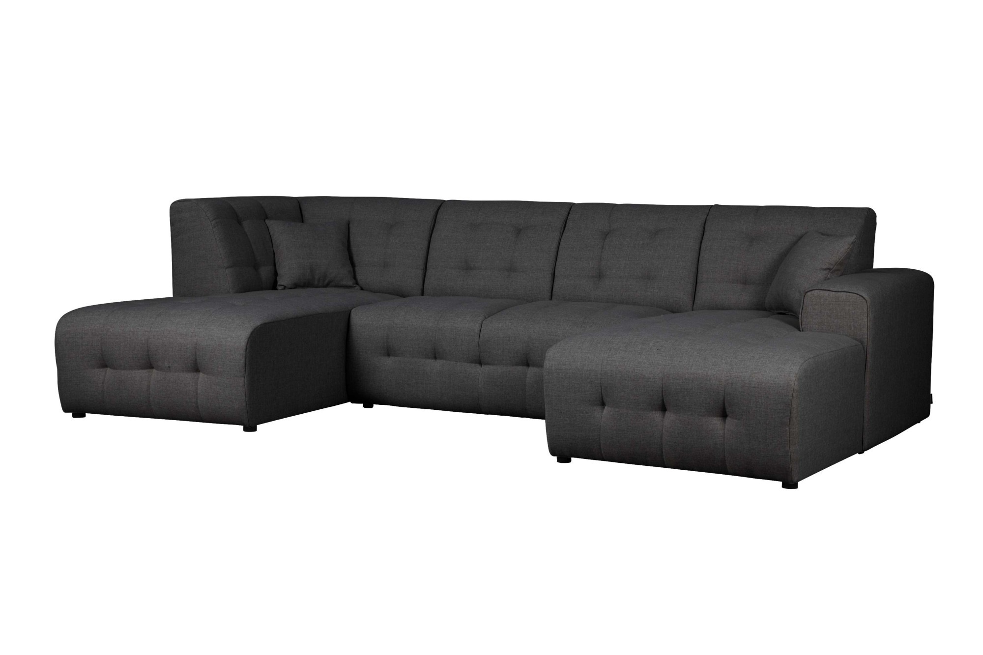 Thumbnail - Home affaire Wohnlandschaft "Nosia U-Form" incl. 2 Zierkissen, mit feiner Steppung