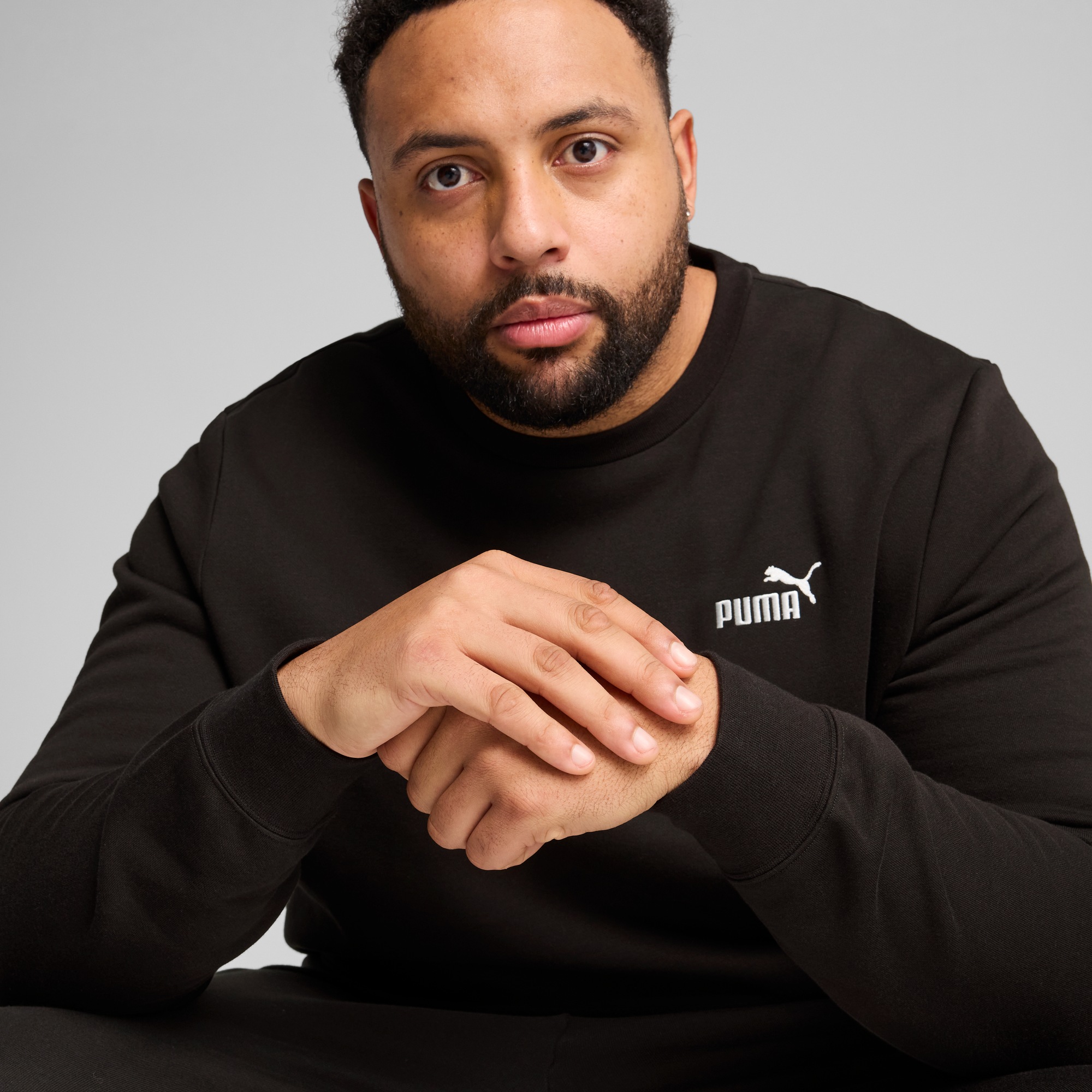 PUMA Langarmshirt "ESS SMALL NO. 1 LOGO CREW FL" Regular Fit, Langarm, Rund günstig online kaufen