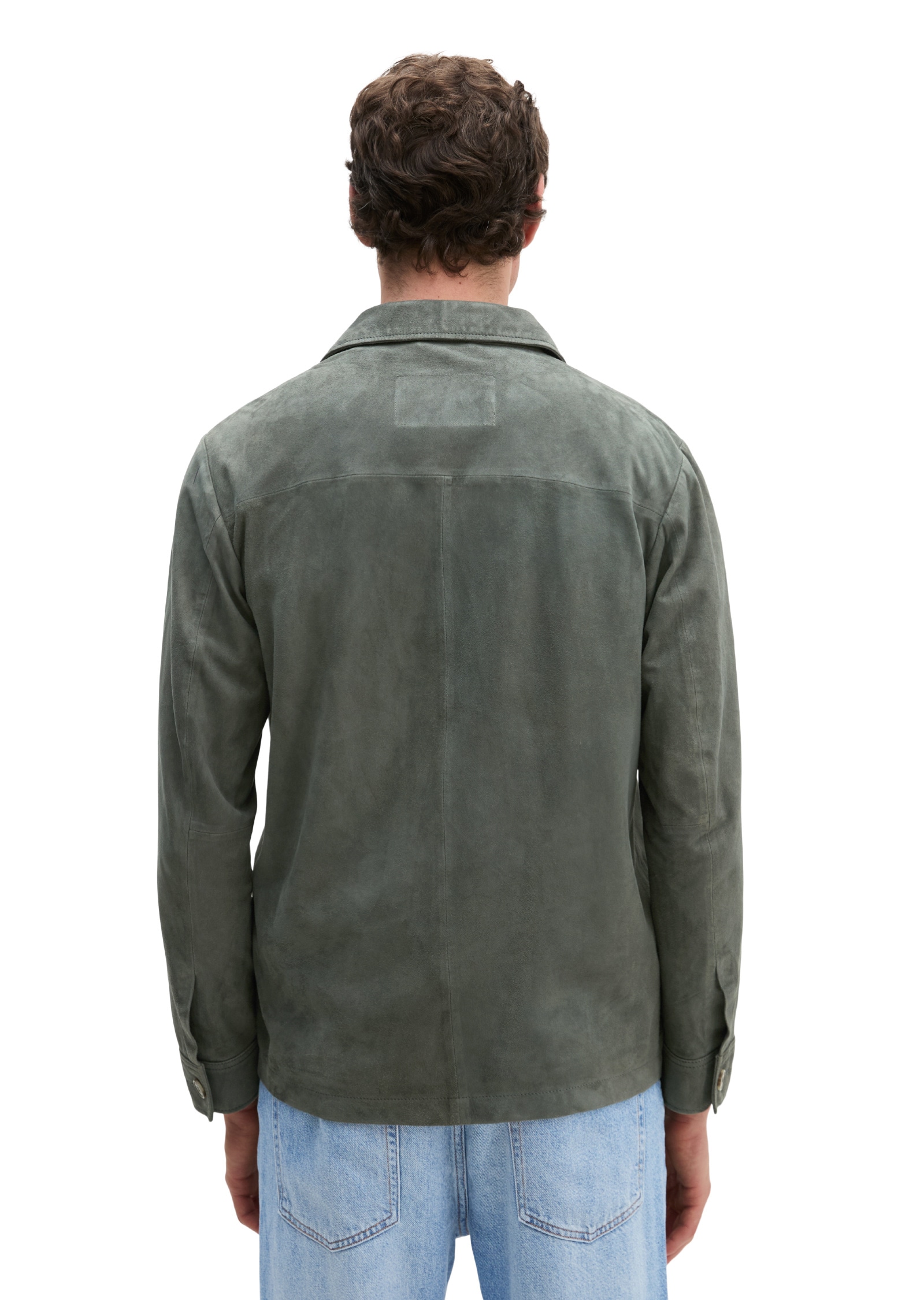 Marc O'Polo Lederjacke »aus weichem Veloursleder« ohne Kapuze