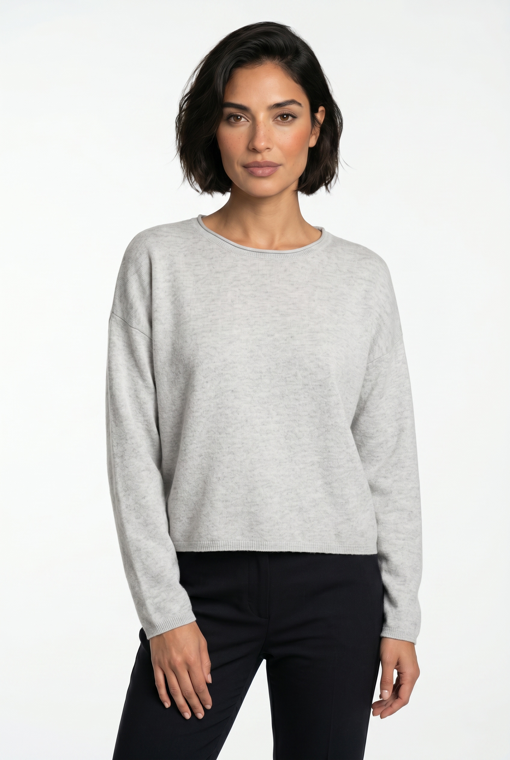 Vero Moda Strickpullover »VMEXCITING PLAIN LS O-NK ROLL PULLOV BOO«