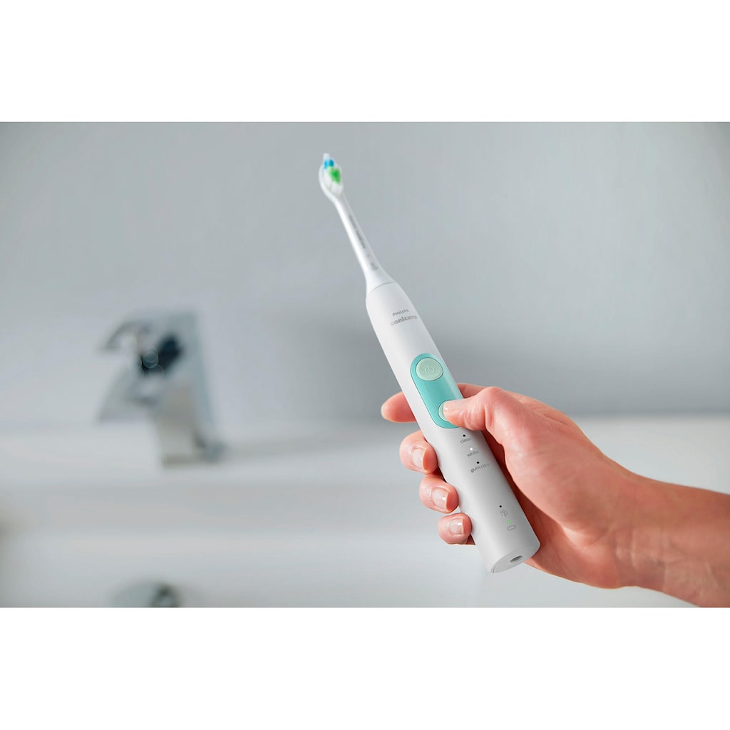 Philips Sonicare Elektrische Zahnbürste »ProtectiveClean 5100 HX6857/28«, 1 St. Aufsteckbürsten, mit integriertem Drucksensor, 3 Putzprogramme, inkl. Reiseetui