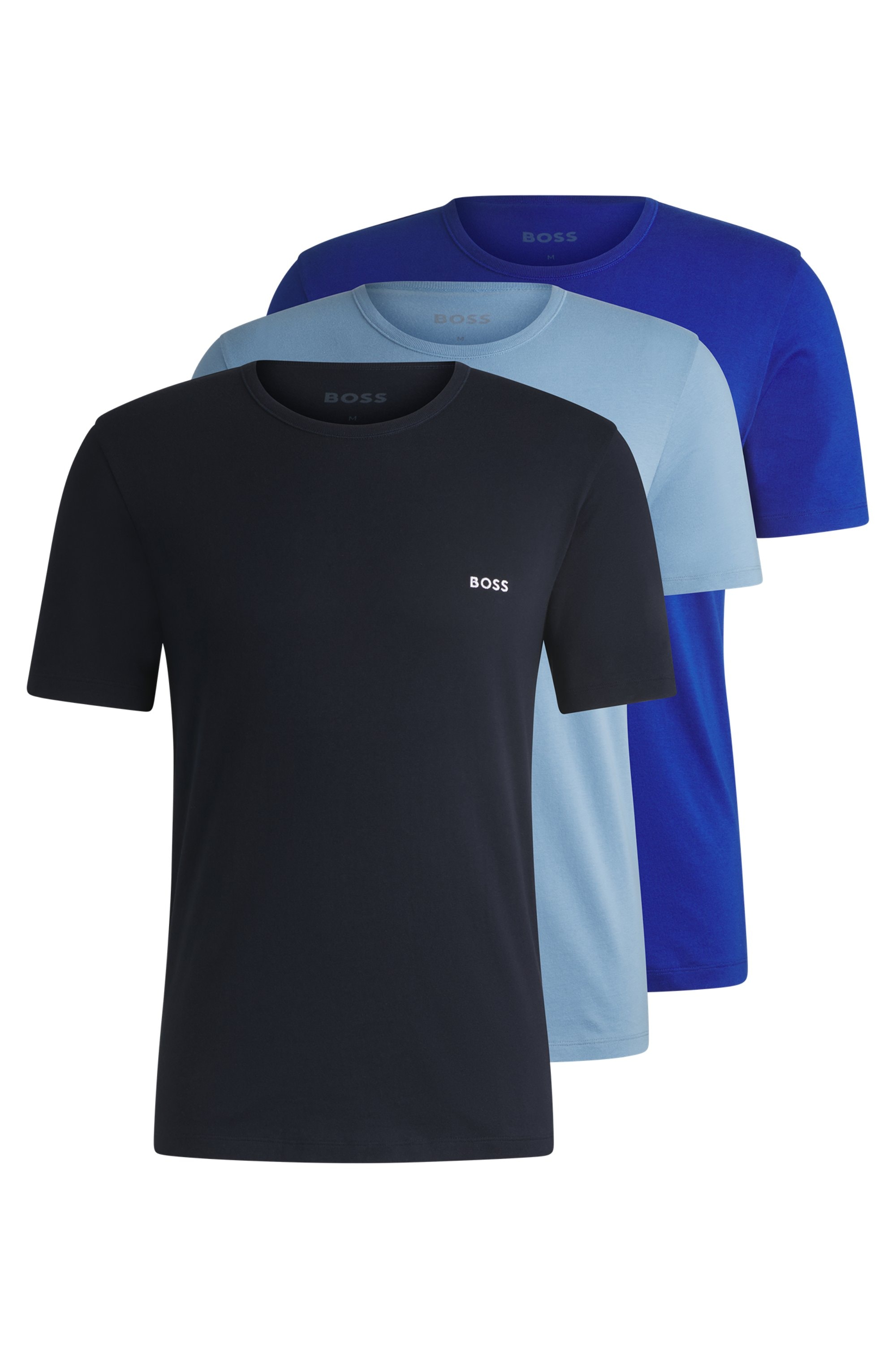 BOSS T-Shirt "TShirtRN 3P Classic", (Packung, 3 tlg.), mit BOSS Stickerei günstig online kaufen