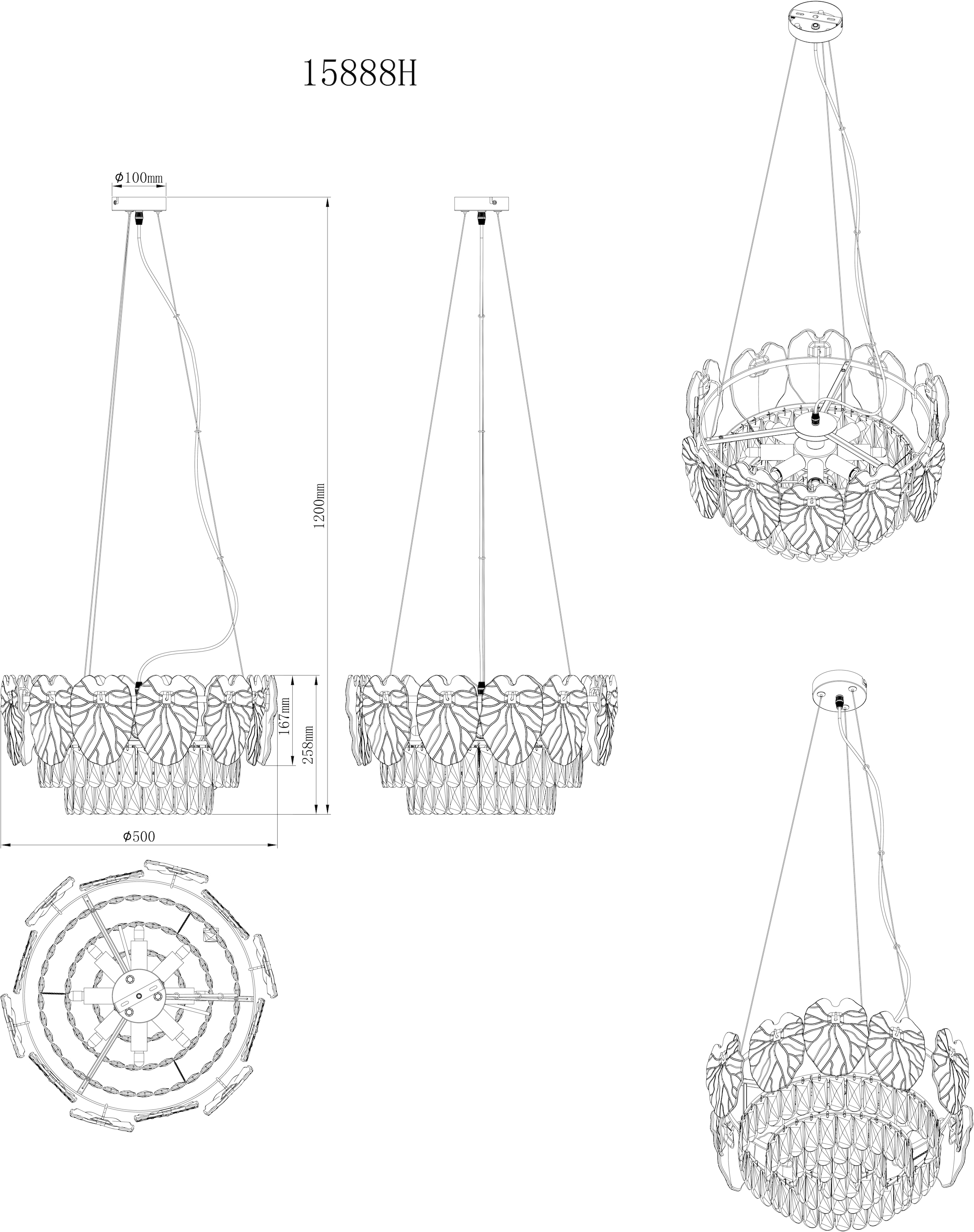 GLOBO LIGHTING Hängeleuchte »BENJAMIN«, Leuchtmittel E14 | ohne Leuchtmittel, Hängelampe/Pendelleuchte/Esszimmer/Wohnzimmer/Esstisch