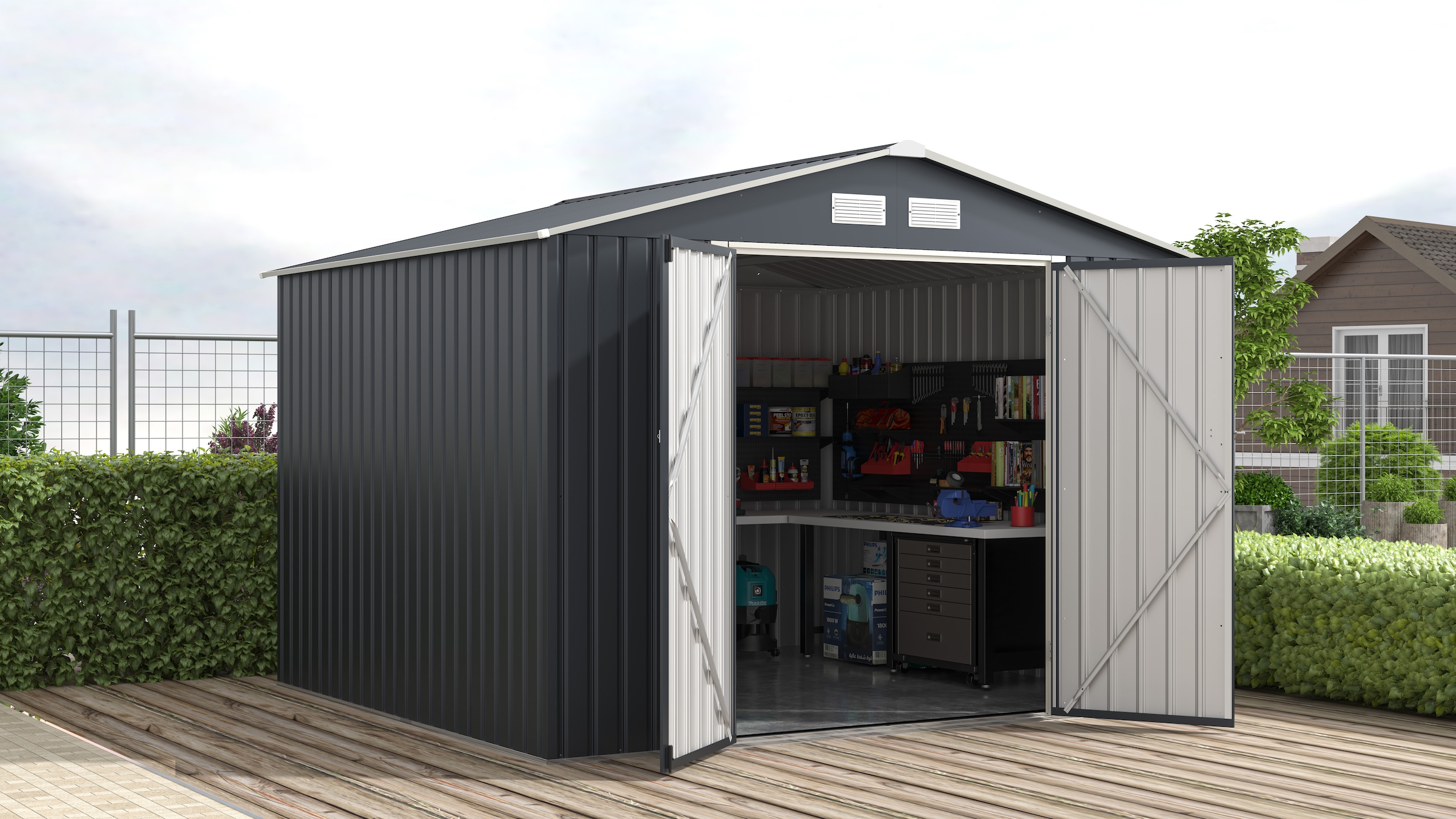 KONIFERA Gerätehaus "Toledo" wetterfest und langlebig, nahezu wartungsfrei günstig online kaufen