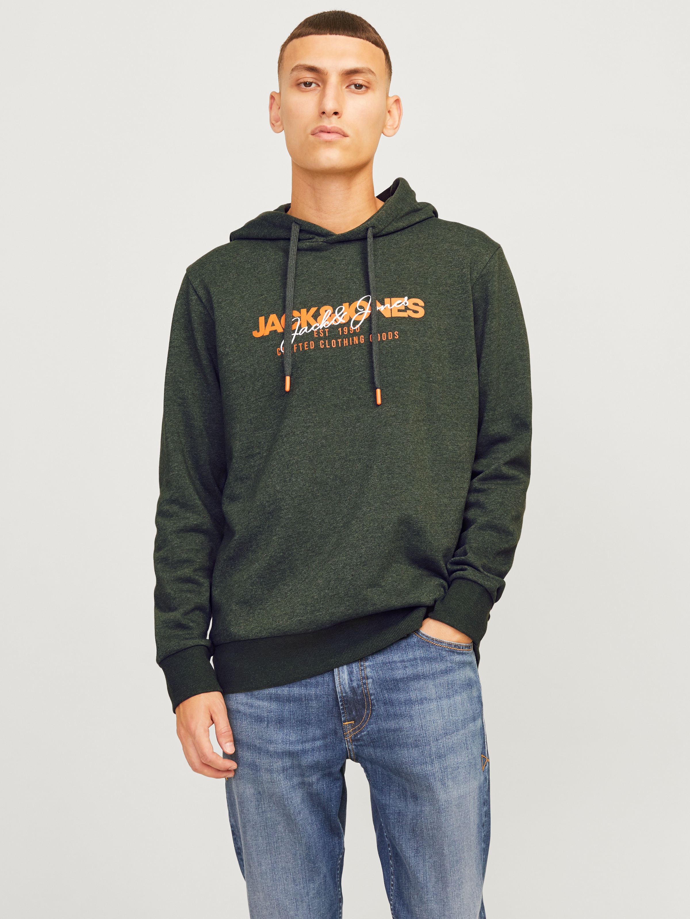 Jack & Jones Kapuzensweatshirt "JJALVIS SWEAT HOOD" günstig online kaufen