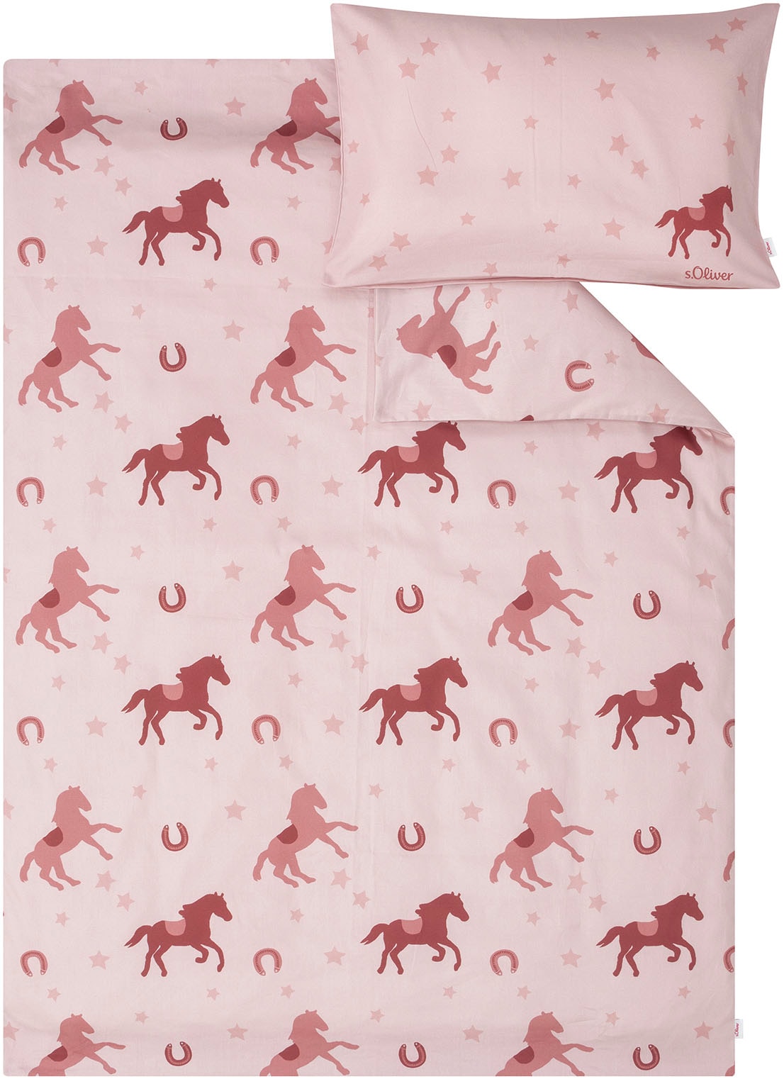 s.Oliver Kinderbettwäsche "Satinbettwäsche s.Oliver Junior Pferde" 2 Stk. m günstig online kaufen