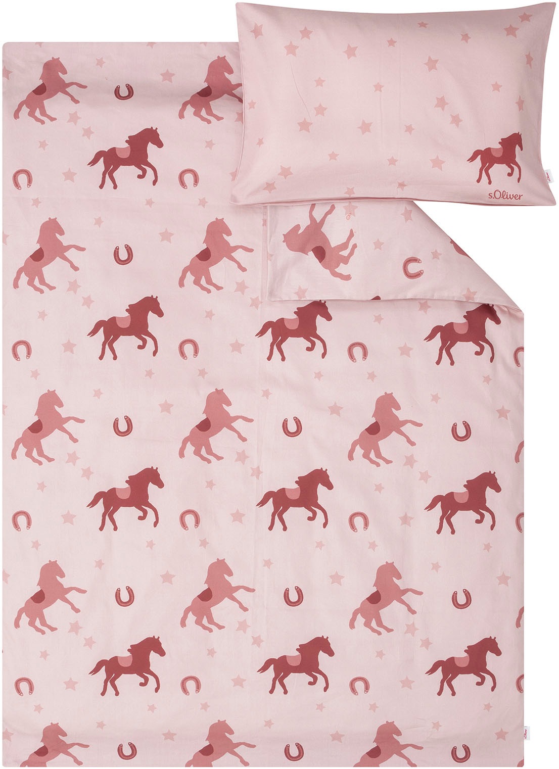 s.Oliver Kinderbettwäsche "Satinbettwäsche s.Oliver Junior Pferde" 2 Stk. t günstig online kaufen