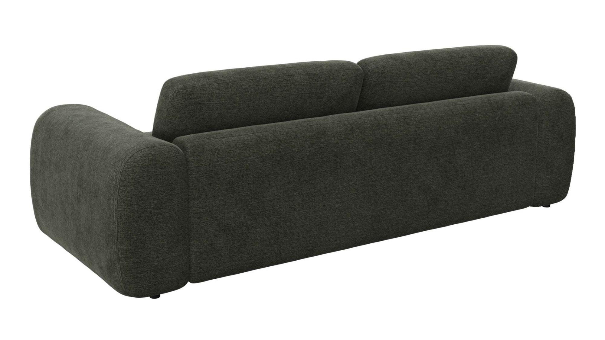 FLEXLUX 3-Sitzer »Molino Designsofa, Polstersofa, Einzelsofa, Couch«, Kaltschaum & Stahl-Wellen für erstklassigen Sitzkomfort, Füsse Schwarz