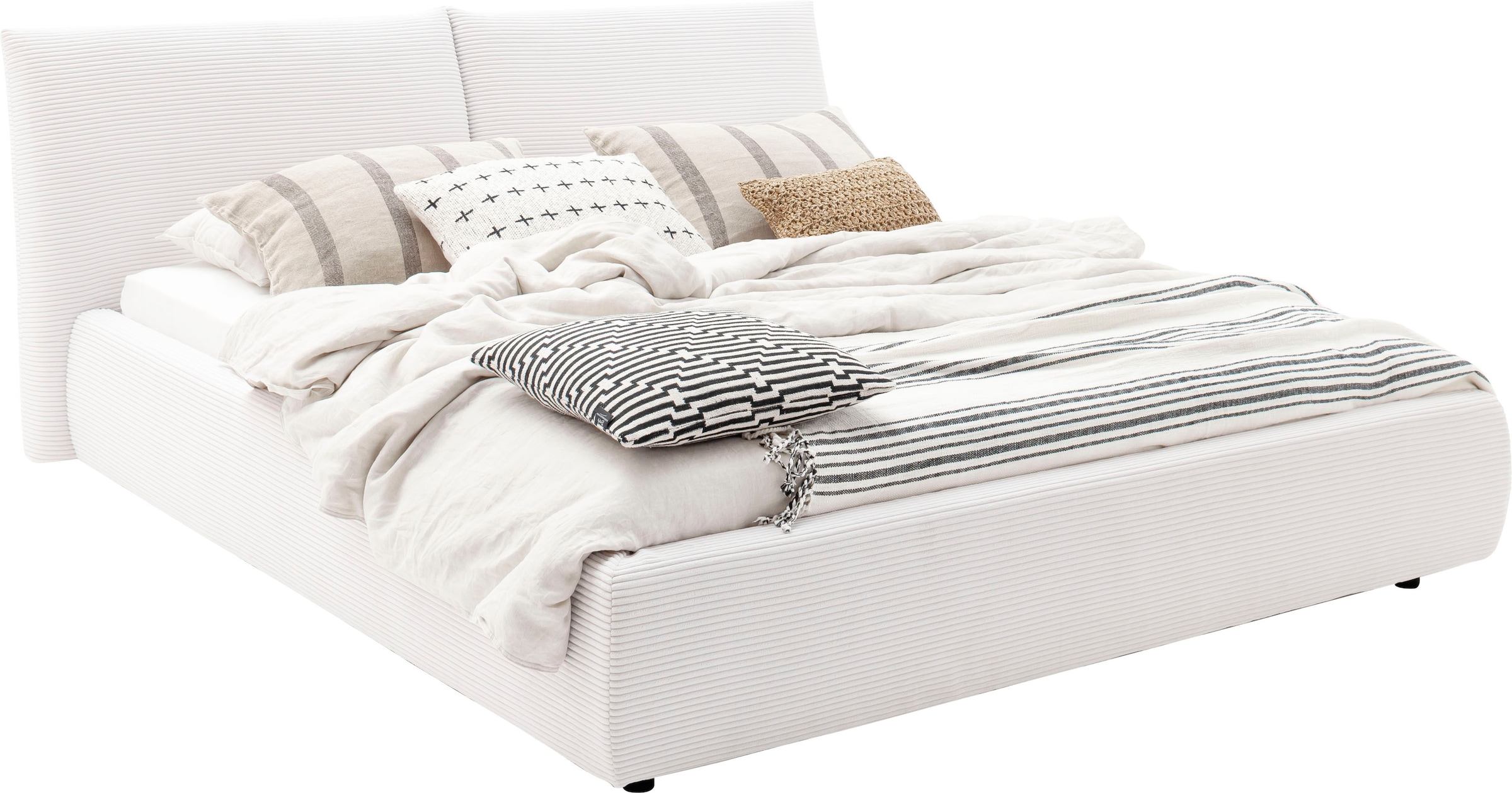 PLACES OF STYLE Polsterbett "Priora in 4 Breiten bis 200cm" auch in NaturLE günstig online kaufen