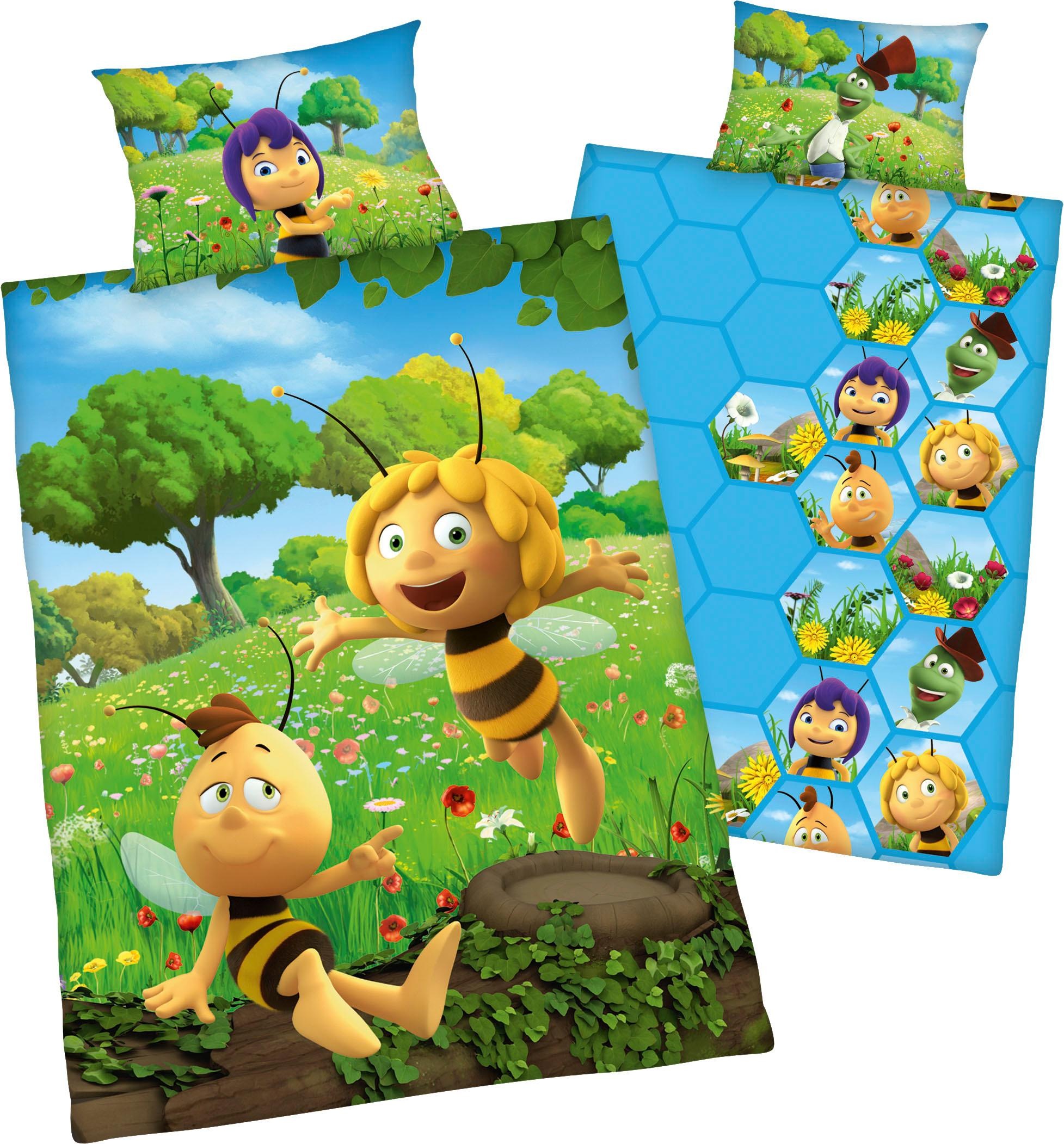 Die Biene Maja Kinderbettwäsche "Biene Maja" 2 Stk. tlg. mit Willi günstig online kaufen
