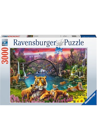 Puzzle »Tiger in paradiesischer Lagune«