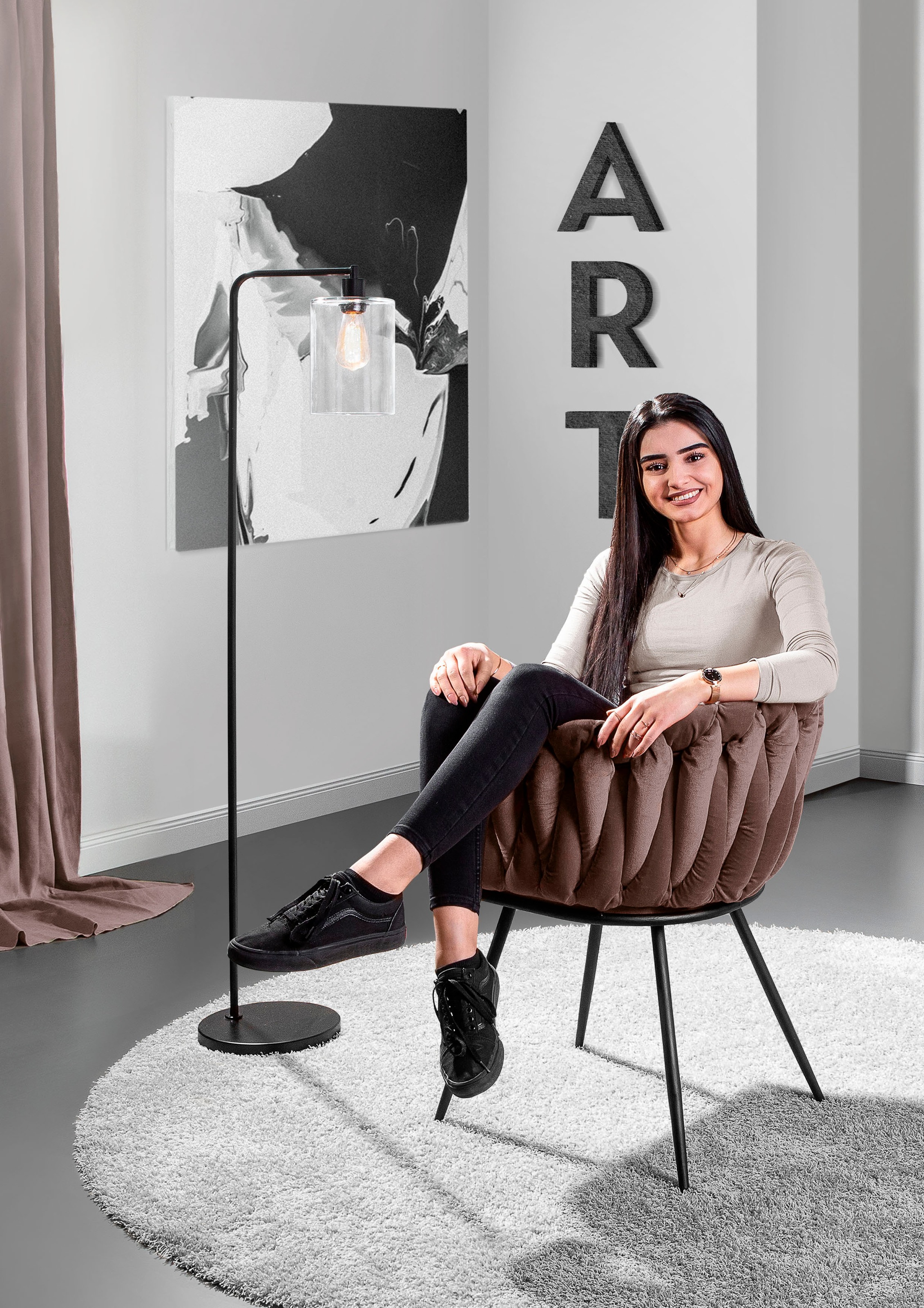Gutmann Factory Esszimmersessel, mit elegant geflochtener Rückenlehne