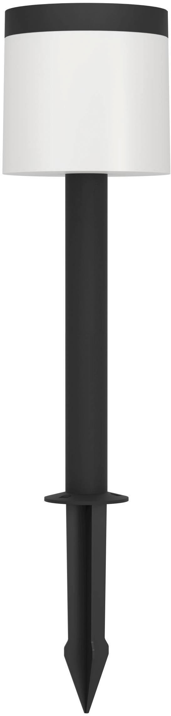 EGLO LED Solarleuchte "Pantete Solarleuchte, Außenlampe mit Erdspieß, Stehlampe außen, IP44" LED-Modul 1 Stk. Warmweiß Solarleuchte - H65 x Ø17,5 cm - schwarz - 7,5W inkl.