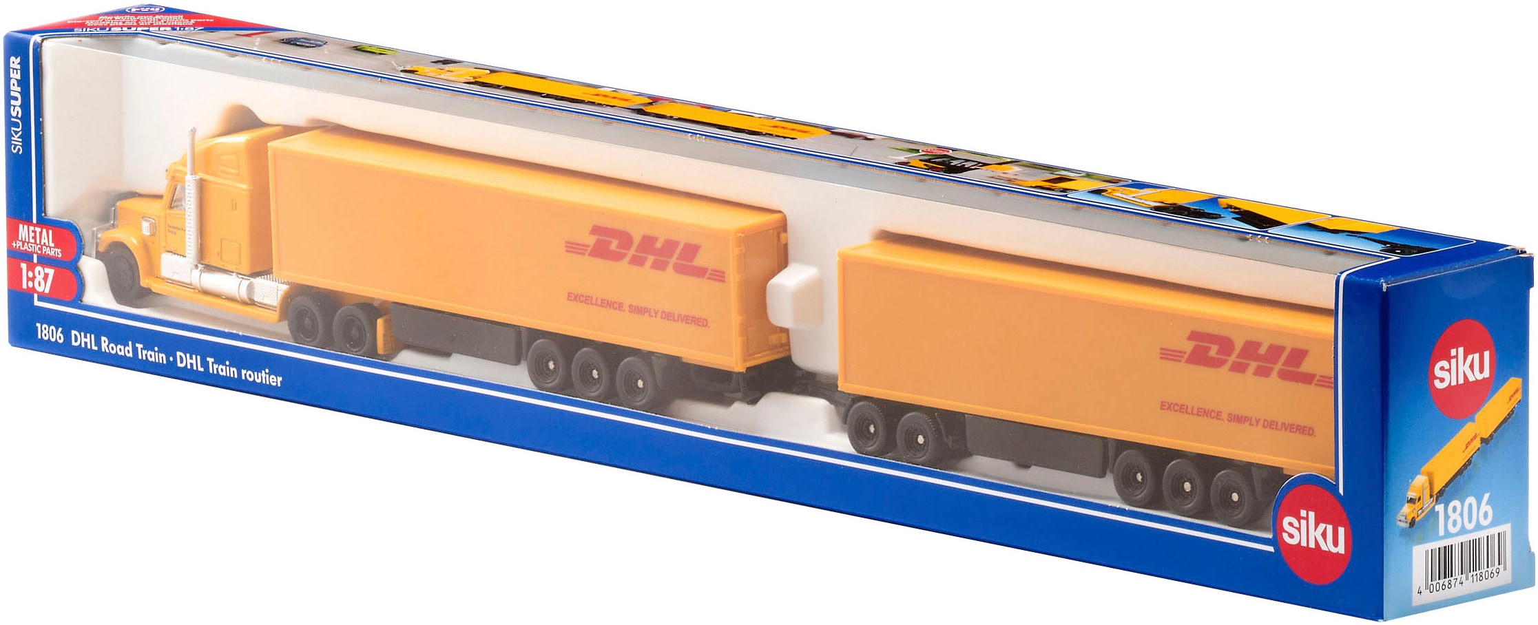 Siku Spielzeug-Eisenbahn »SIKU Super, DHL Road Train (1806)«