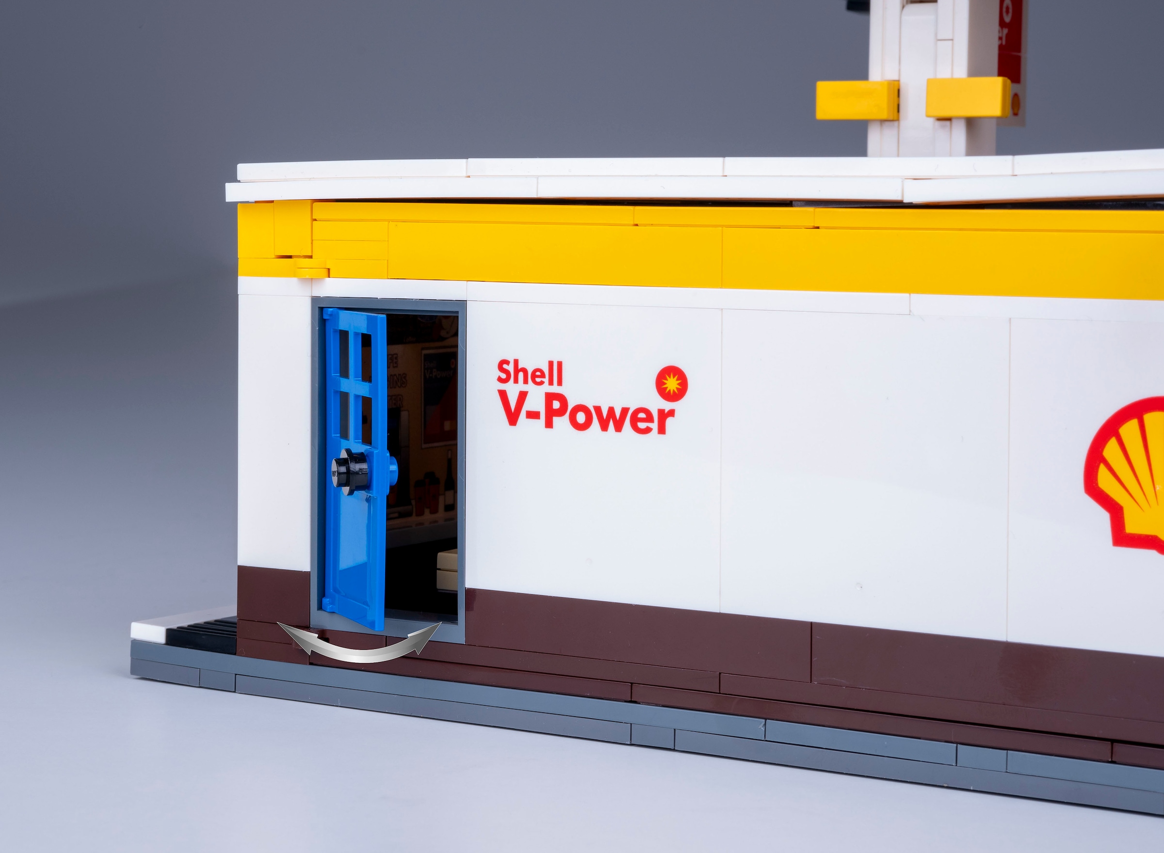 Jamara Konstruktions-Spielset »CaDA, Shell Tankstelle mit Shop und Waschanlage Bricks«, (1309 St.), mit LED Licht