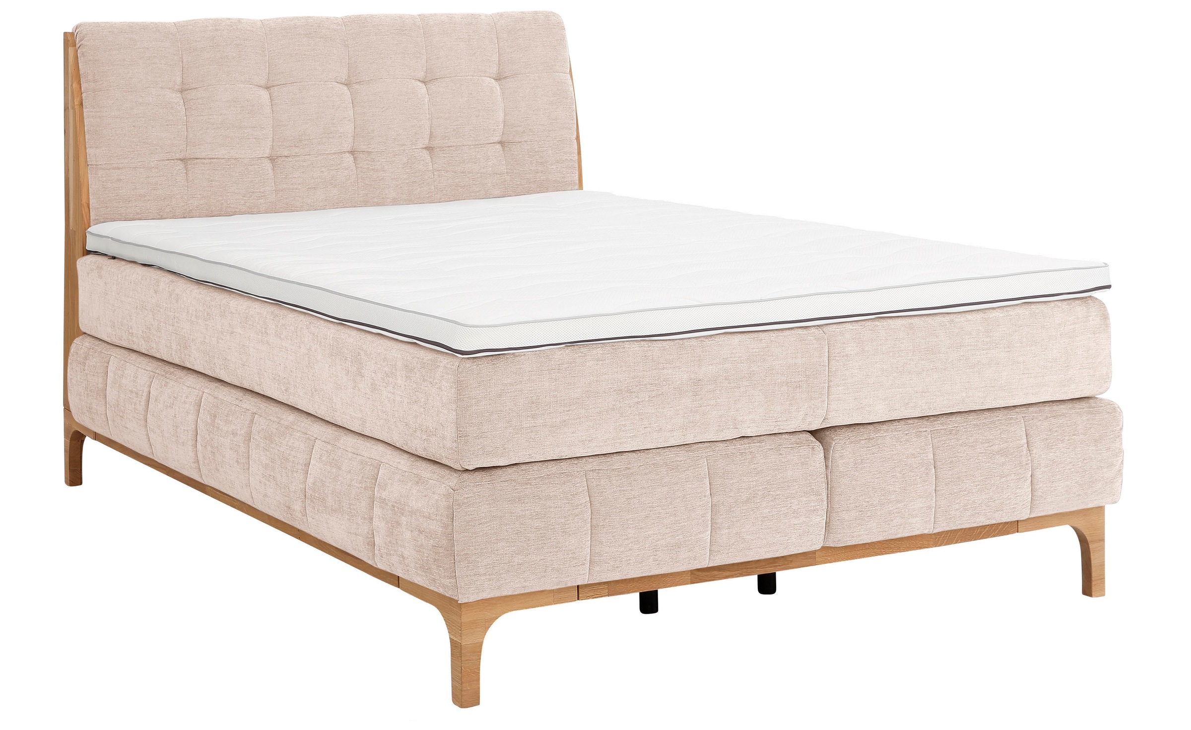 OTTO products Boxspringbett »Jelle«, (5 St.), zertifizierte, recycelte Bezugsstoffe, verschiedene Ausführungen
