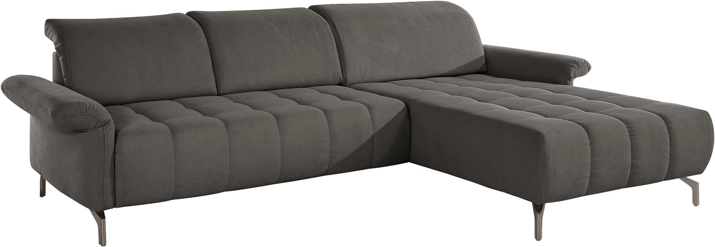 INOSIGN Ecksofa »Fresh L-Form«, Federkern, wahlweise Kopfteilverstellung und motorischer Vorziehsitz