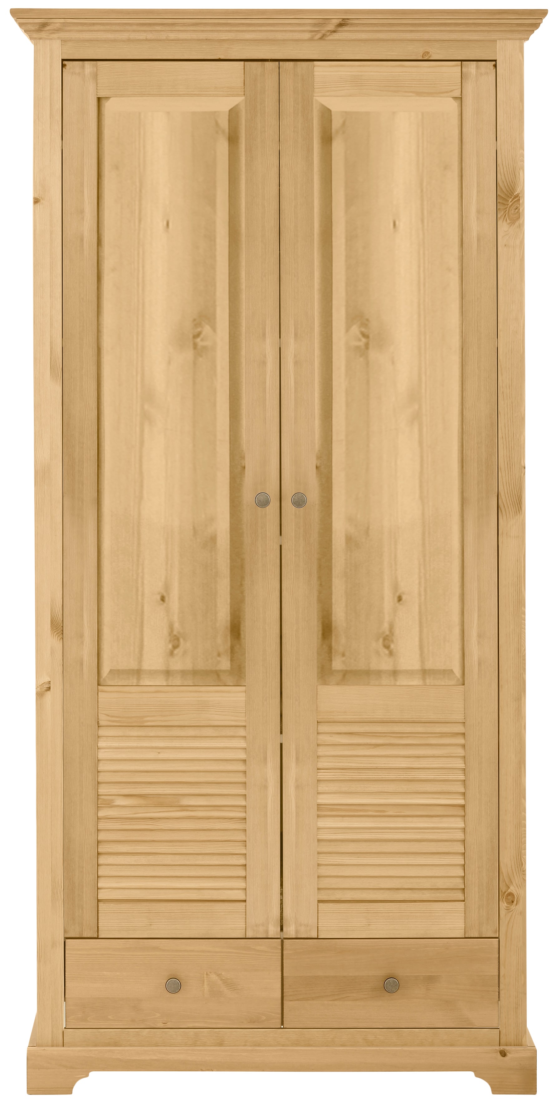 OTTO home Garderobenschrank "Ayanna, Dielenschrank, Kleiderschrank, Schrank" Breite 94 cm, 2-türig, aus massiver Kiefer, FSC