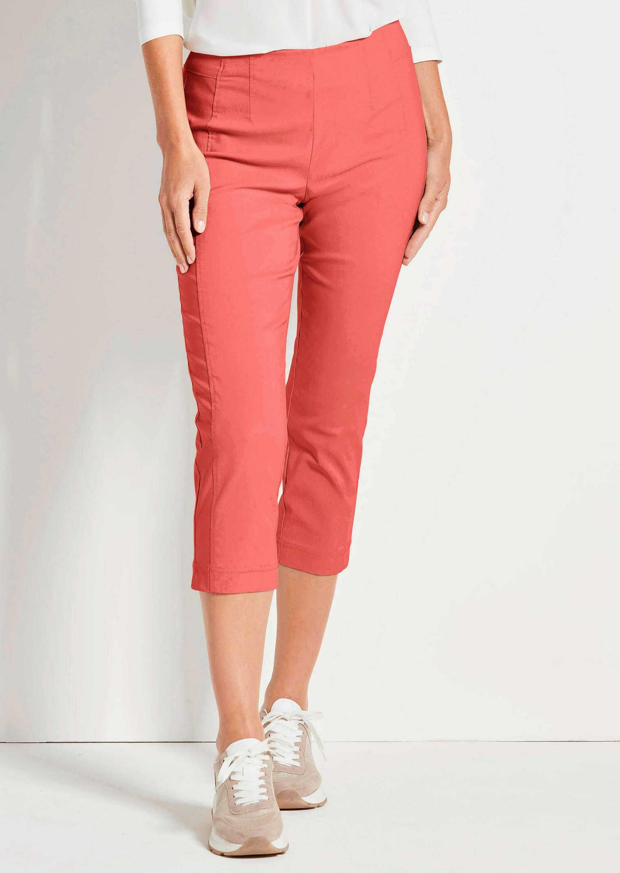 GOLDNER Schlupfhose »Kurzgröße Schlupfhose LOUISA mit Steppnähten«