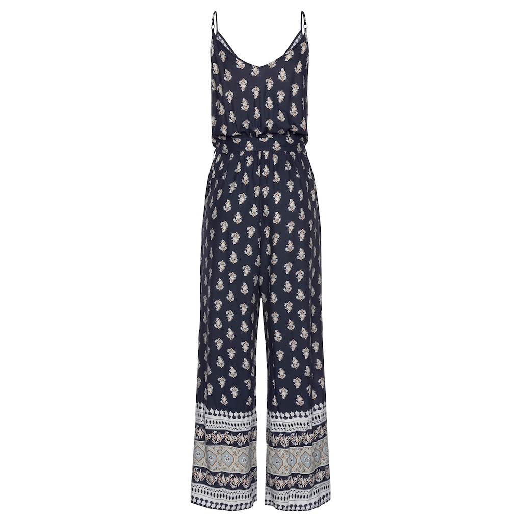 Vivance Overall, mit Bordürendruck und Taschen, sommerlicher Jumpsuit