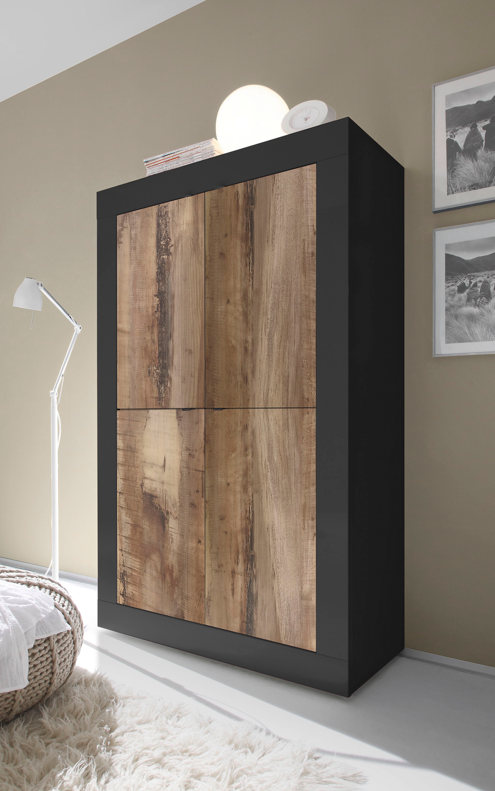 INOSIGN Highboard "Basic Höhe 162 cm, Breite 102 cm, Kommode 4 Türen, Hochk günstig online kaufen