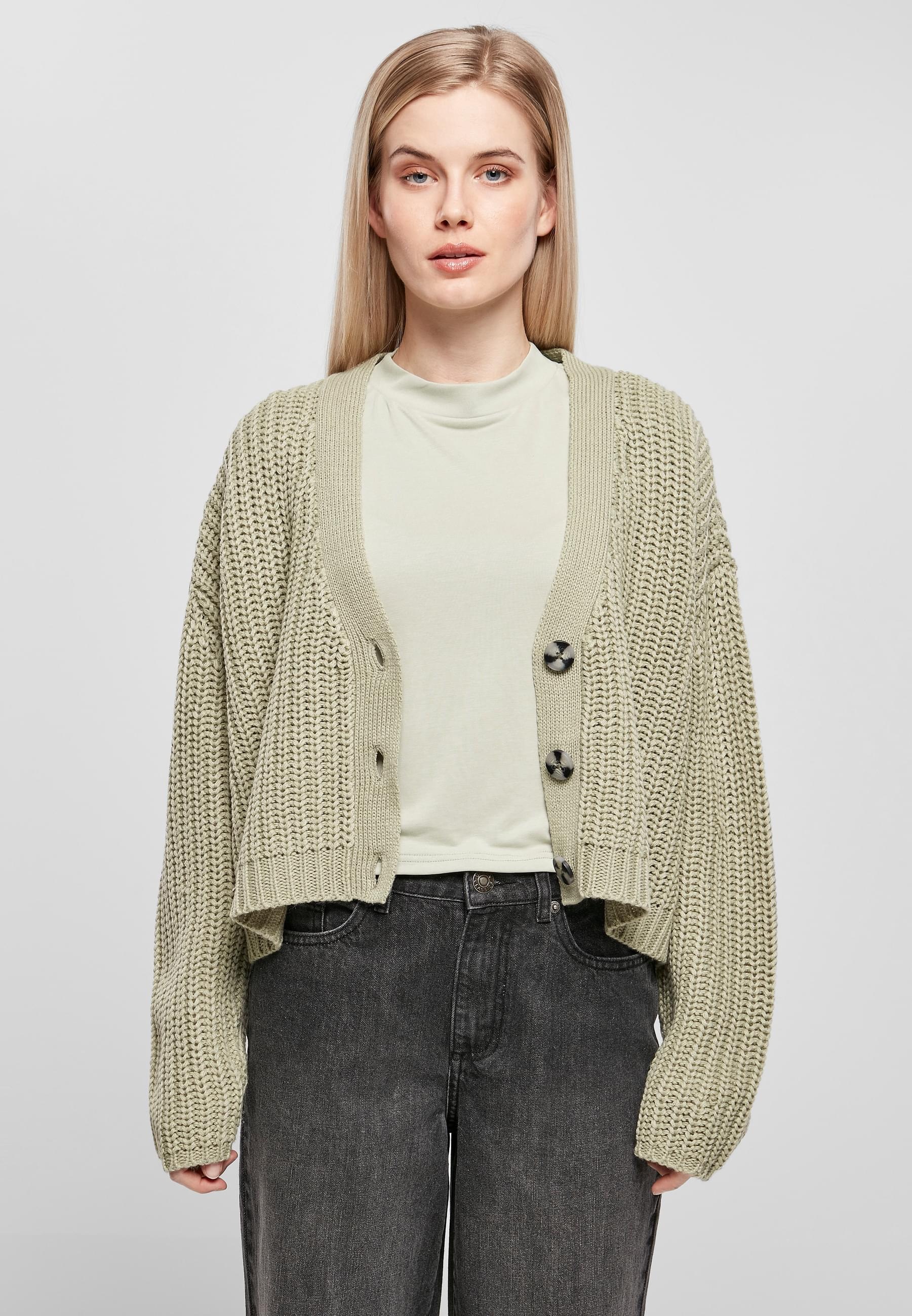 URBAN CLASSICS Cardigan »Urban Classics Damen Ladies Oversized Cardigan«