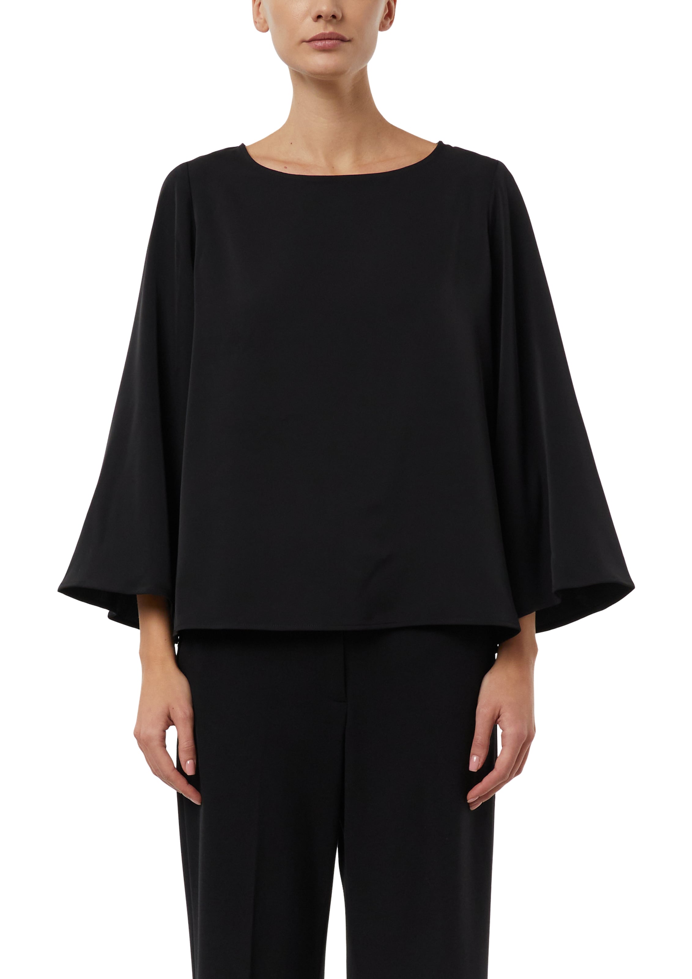 Comma Shirtbluse Sommerbluse 3/4-Arm mit weiten Ärmeln