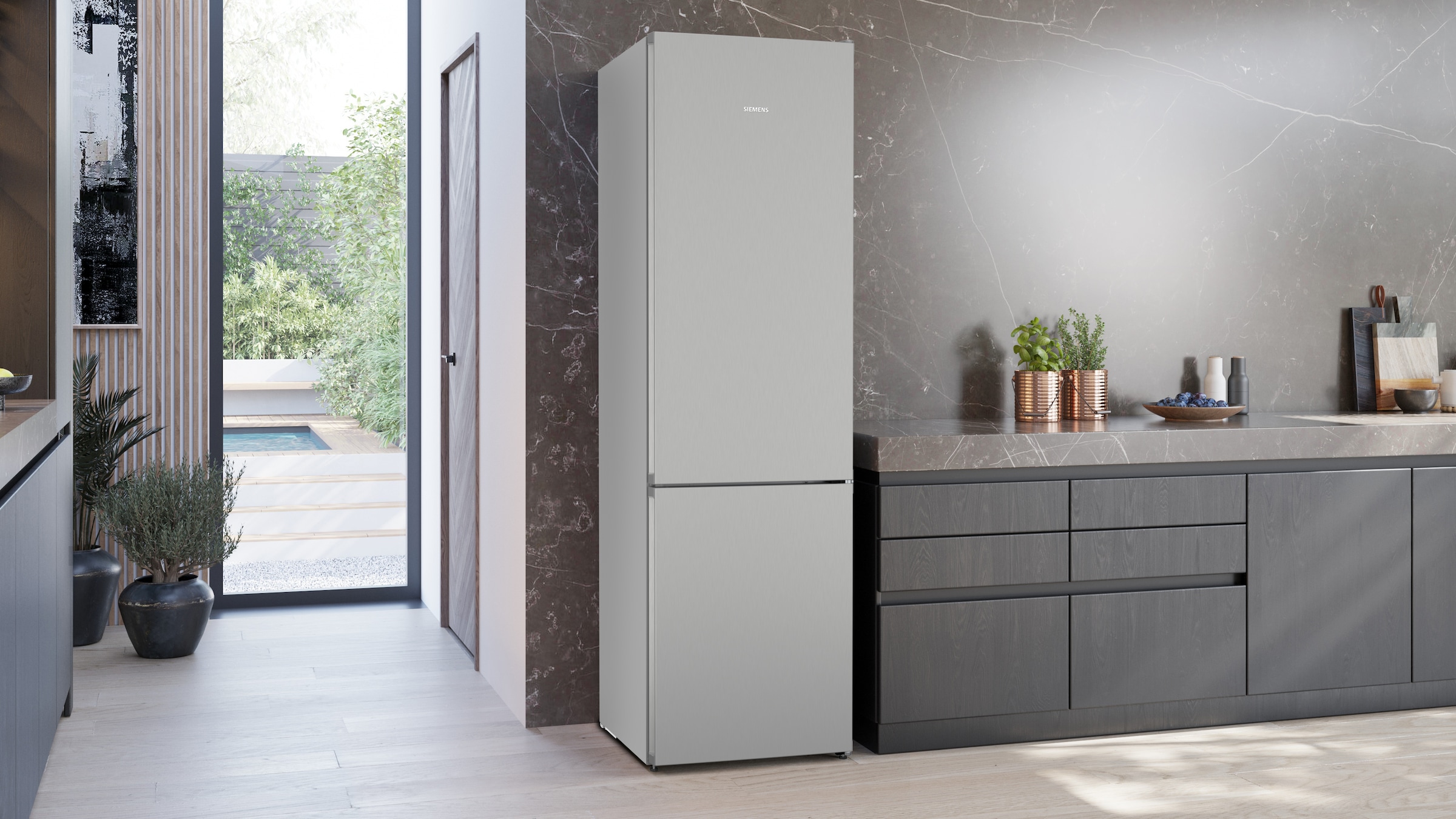 SIEMENS Kühl-/Gefrierkombination iQ300 »KG39N2LAF«, noFrost, hyperFresh 0°C Schublade