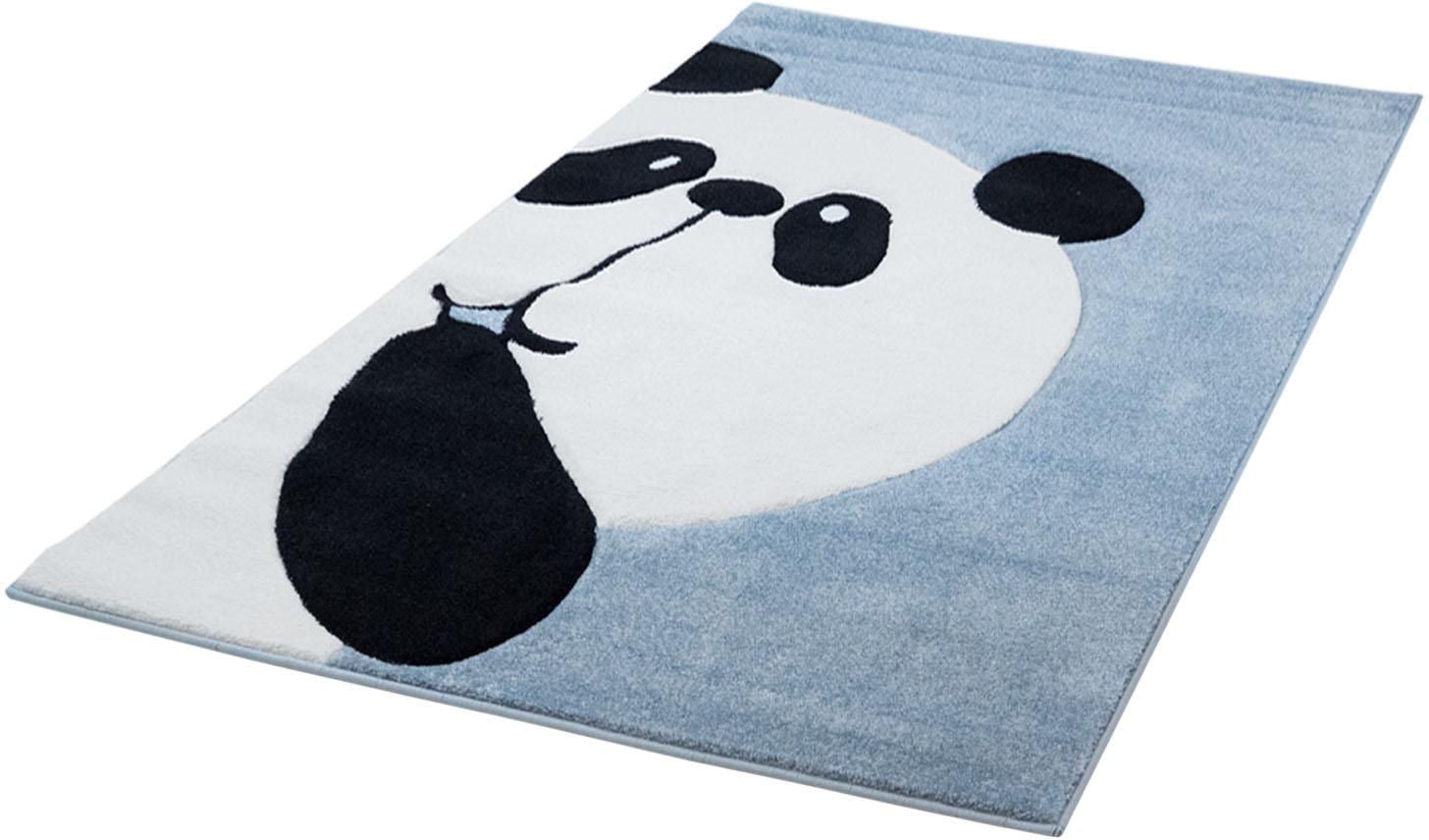 Carpet City Kinderteppich "Bueno Kids 1389", rechteckig, 13 mm Höhe, Spielteppich, Panda-Bär, 3D-Effekt, Weicher Flor, P