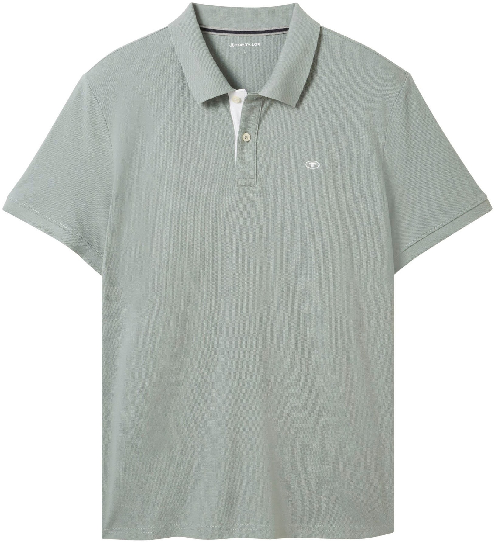 BAUR ▷ kontrastfarbener TOM Logo | mit Poloshirt, kleinem und für TAILOR Knopfleiste