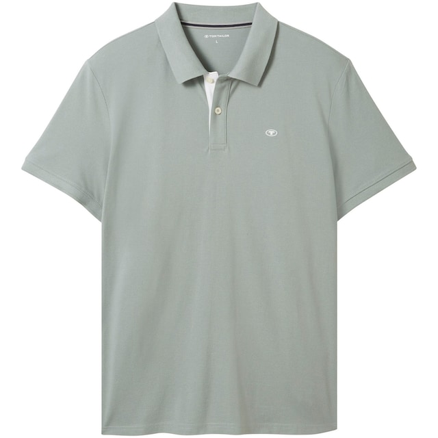 TOM TAILOR Poloshirt, mit kontrastfarbener Knopfleiste und kleinem Logo ▷  für | BAUR