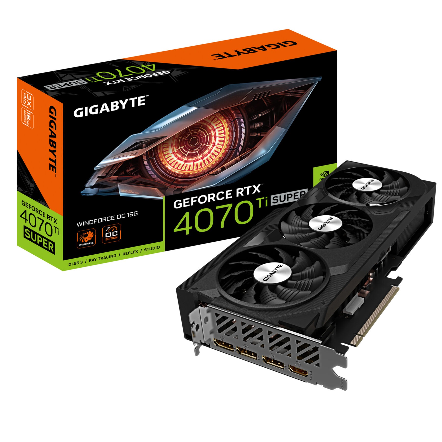 Gigabyte Grafikkarte »GeForce RTX 4070 Ti SUPER WINDFORCE OC 16G«