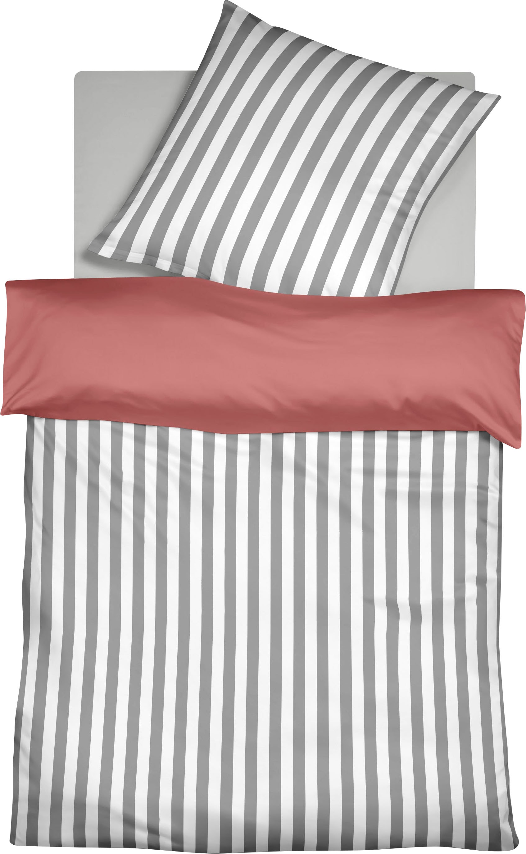 fleuresse Wendebettwäsche "Porto" 2 Stk. tlg. 100% Baumwolle, in Gr. 135x20 günstig online kaufen