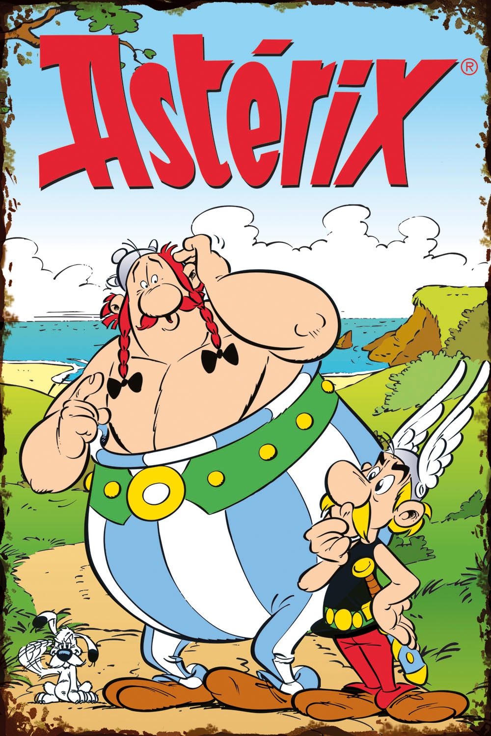 LuckyLinde Metallbild "Asterix, Obelix und Idefix II" Fantasy Figuren Film Filmfiguren 1 Stk. tlg. Stahlschild 20x30 cm Wanddeko Bild zum Film "Kampf der Häuptlinge"