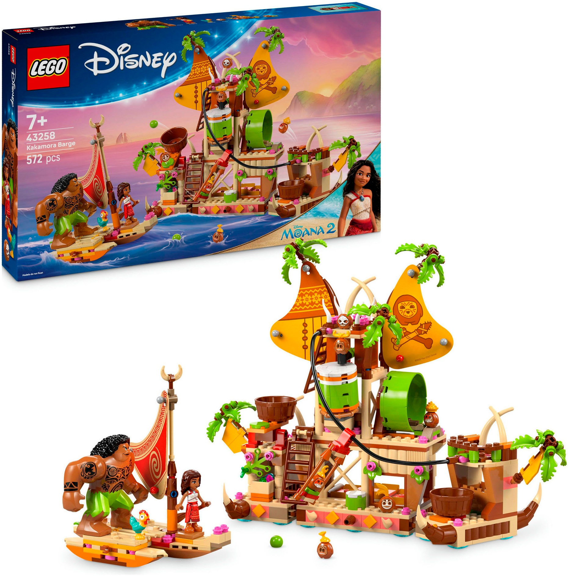 LEGO Kinder Konstruktionsspielsteine "Kakamora-Barge (43258), LEGO Disney Princess", bunt, Kunststoff, Spielbausteine, Made in Europe